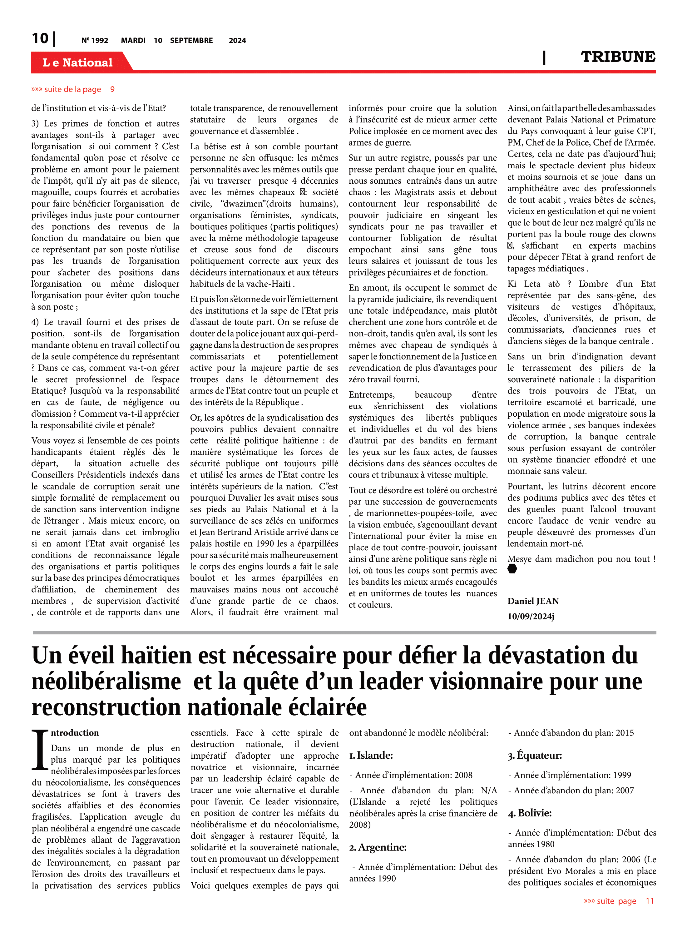 Page 10 de l'édition 1992
