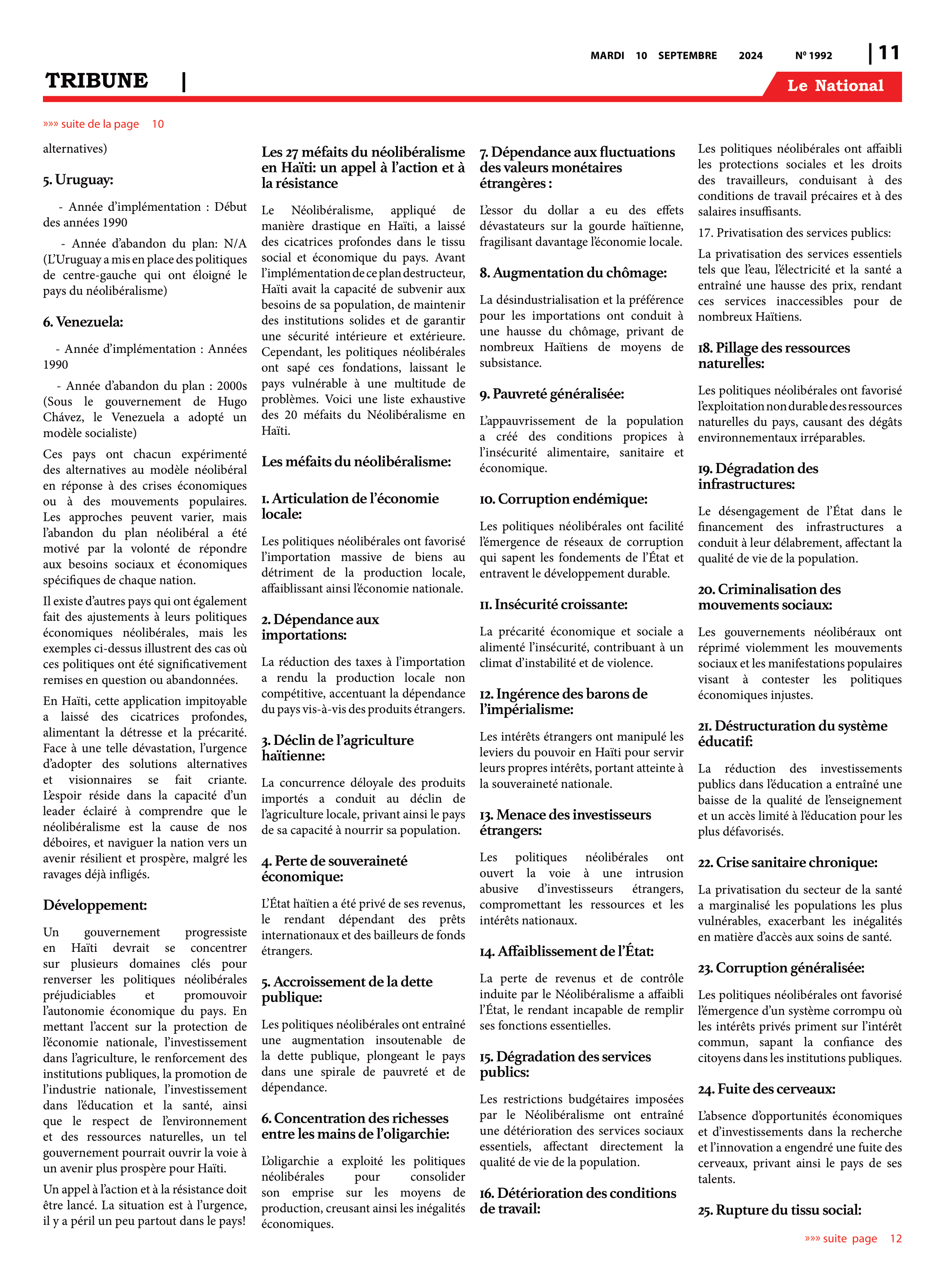 Page 11 de l'édition 1992