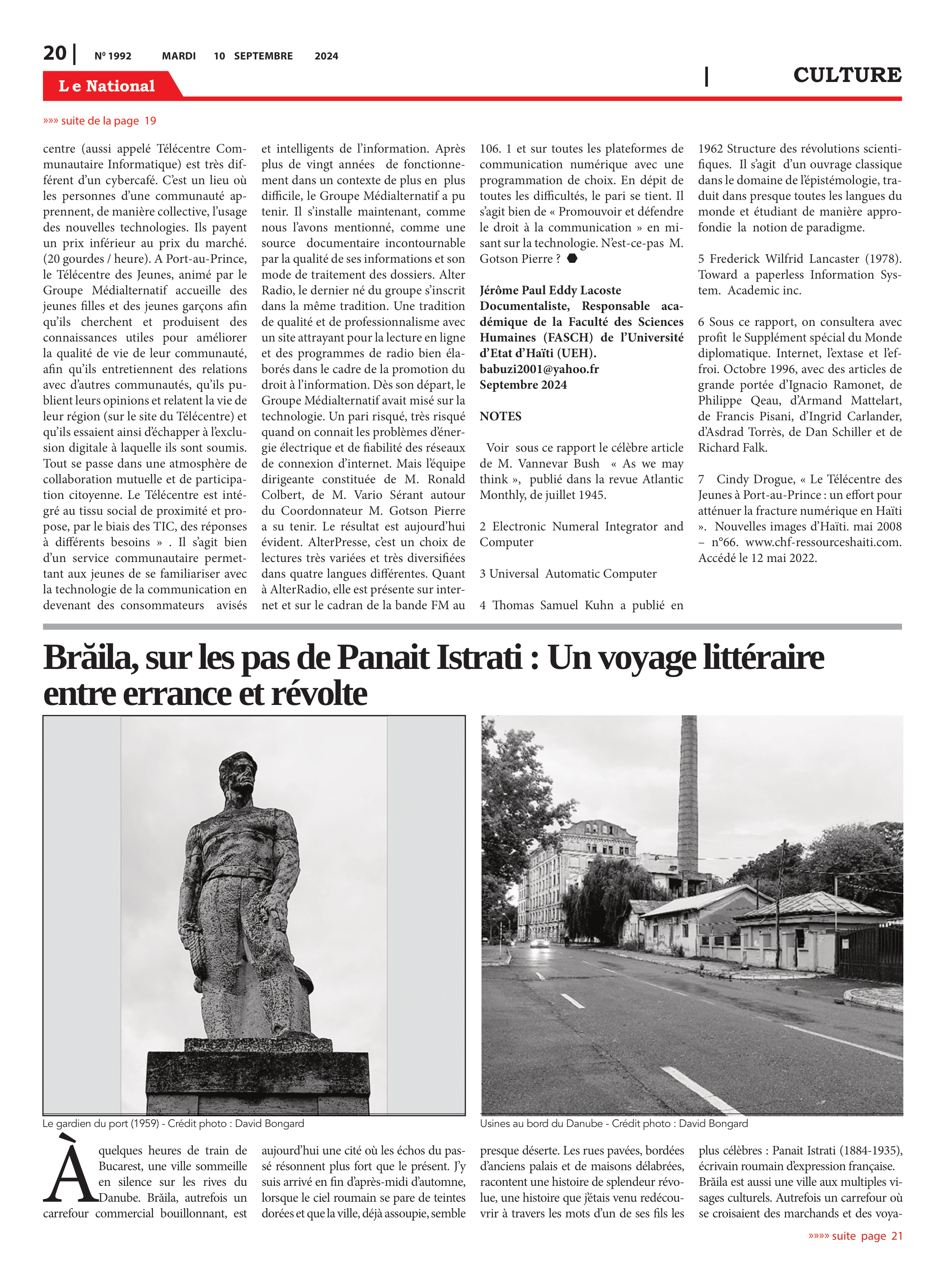 Page 20 de l'édition 1992