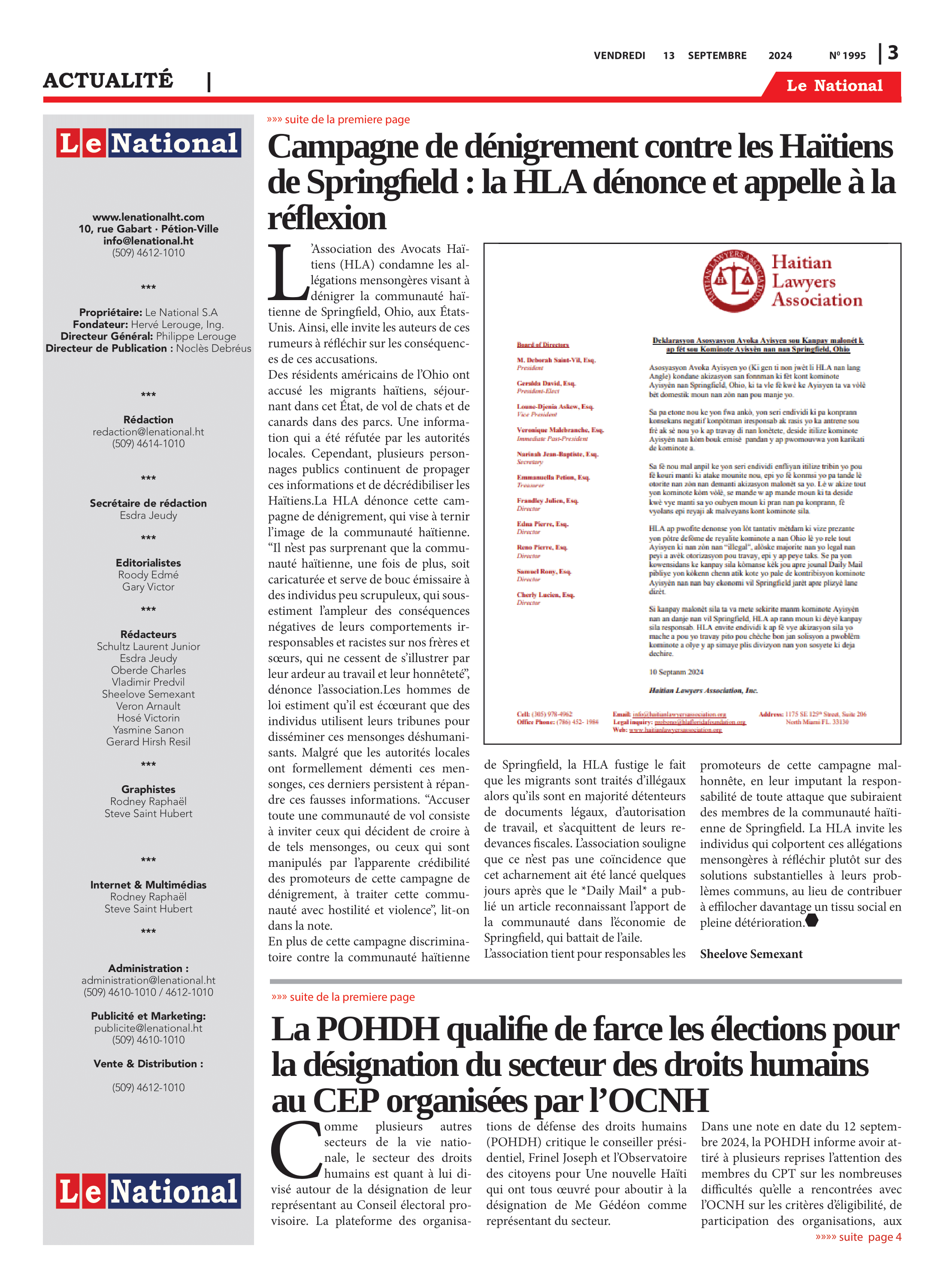 Page 3 de l'édition 1995