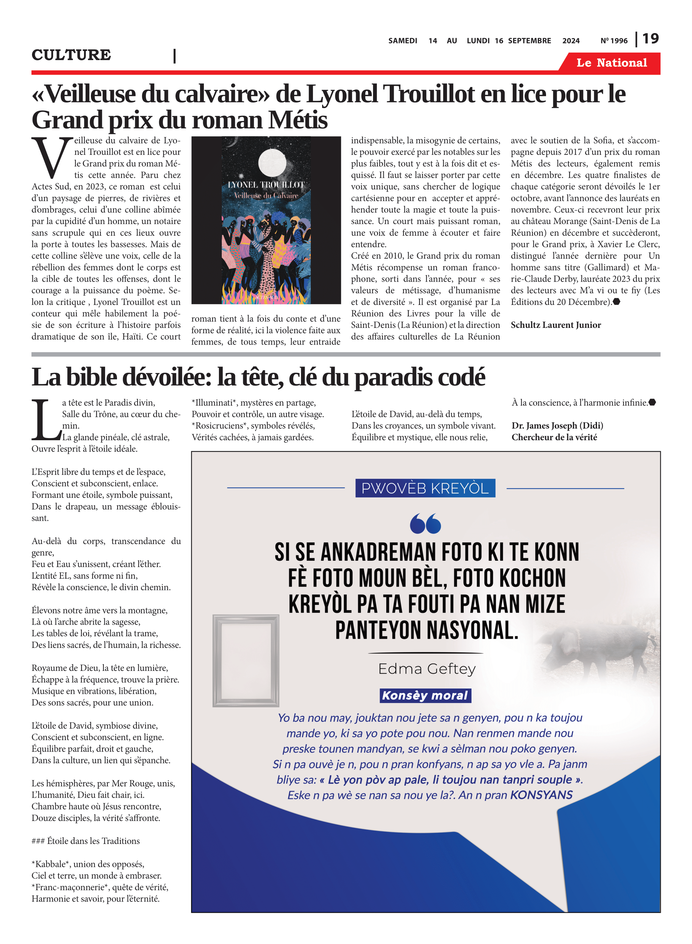 Page 19 de l'édition 1996