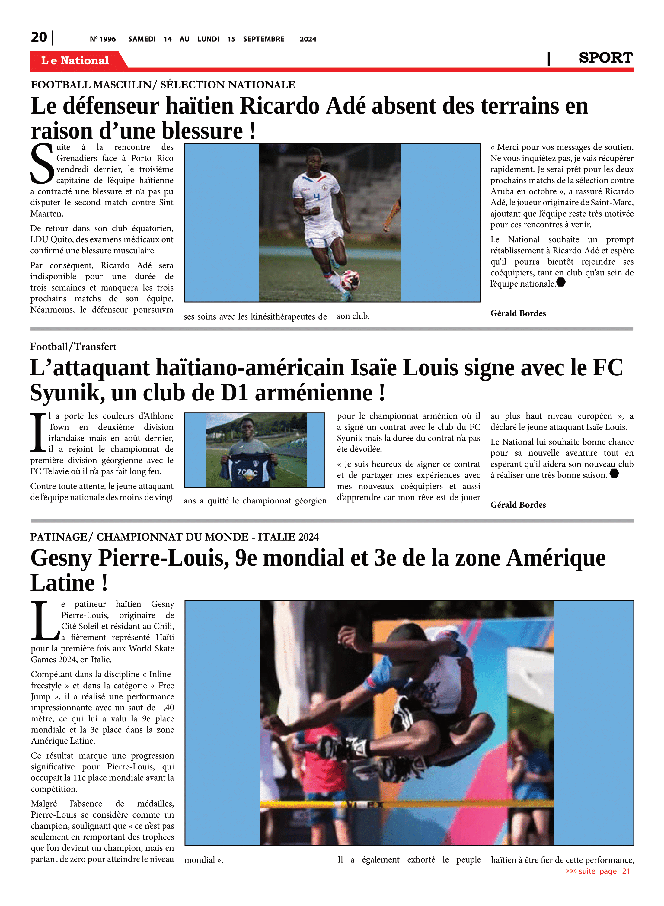 Page 20 de l'édition 1996