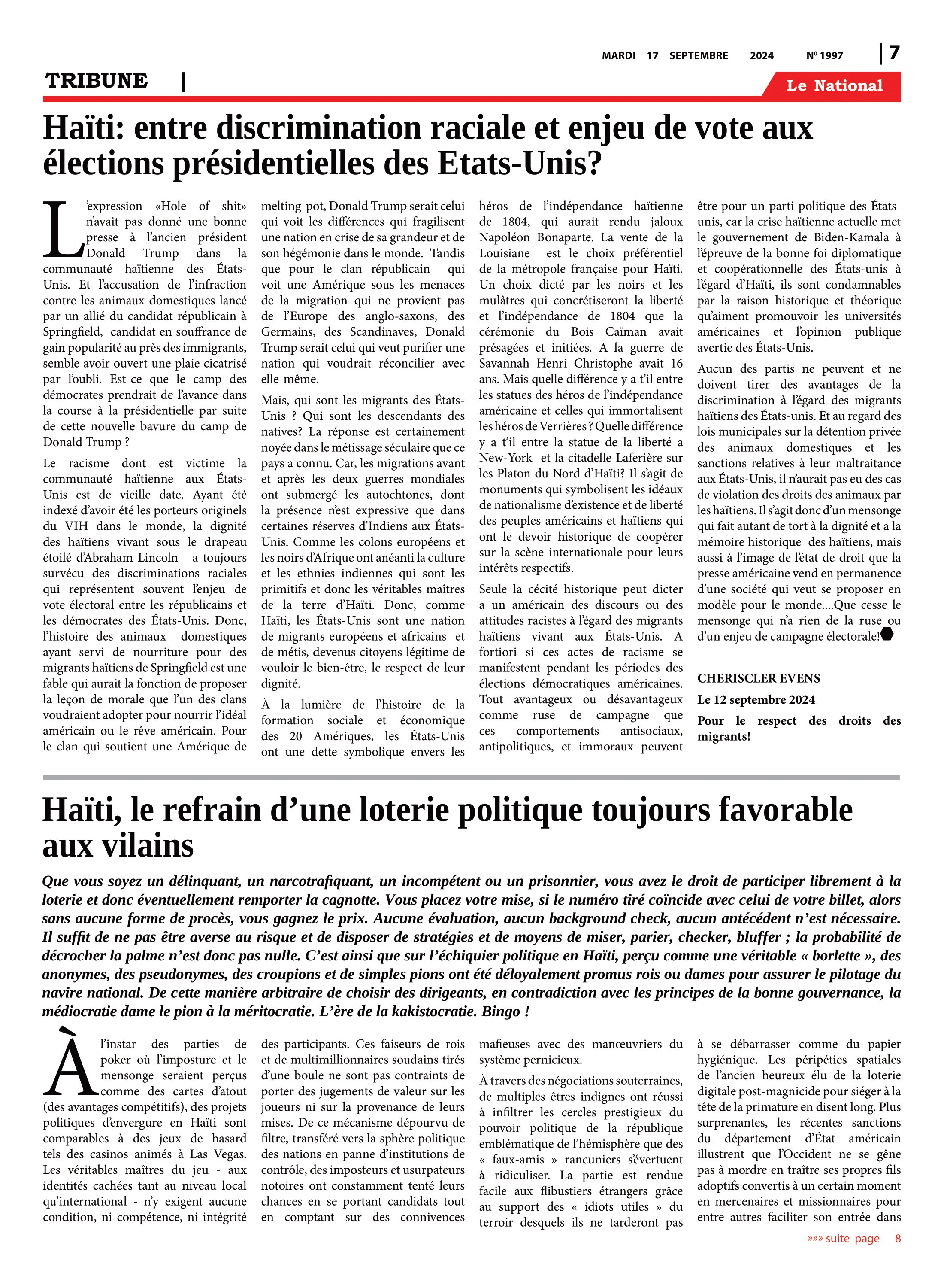 Page 7 de l'édition 1997