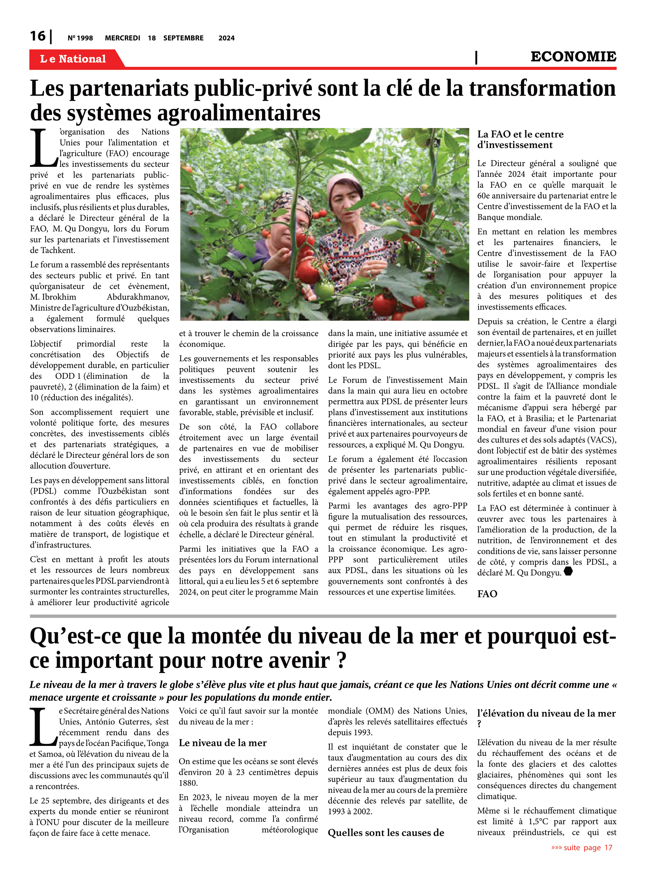 Page 16 de l'édition 1998