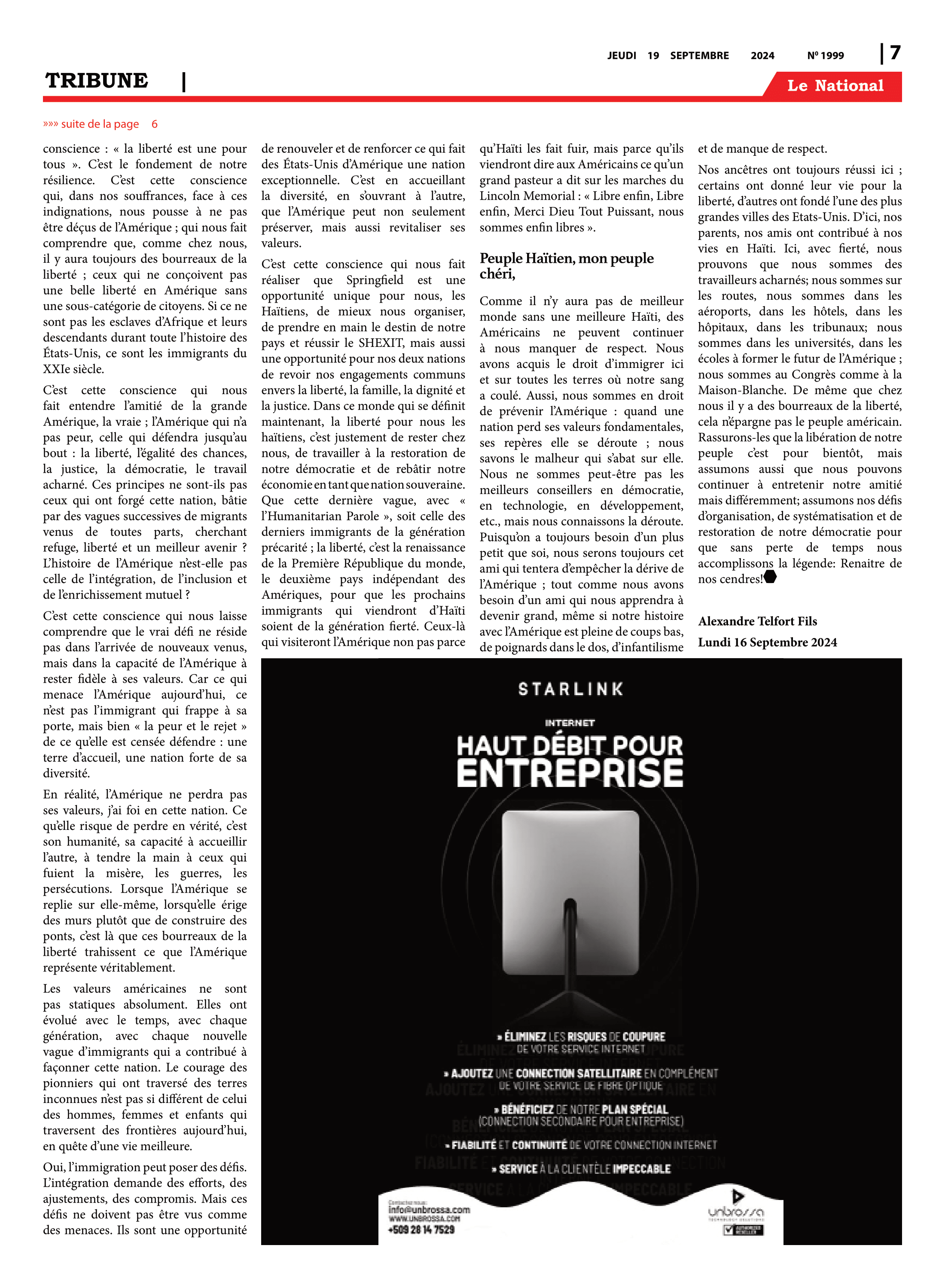 Page 7 de l'édition 1999