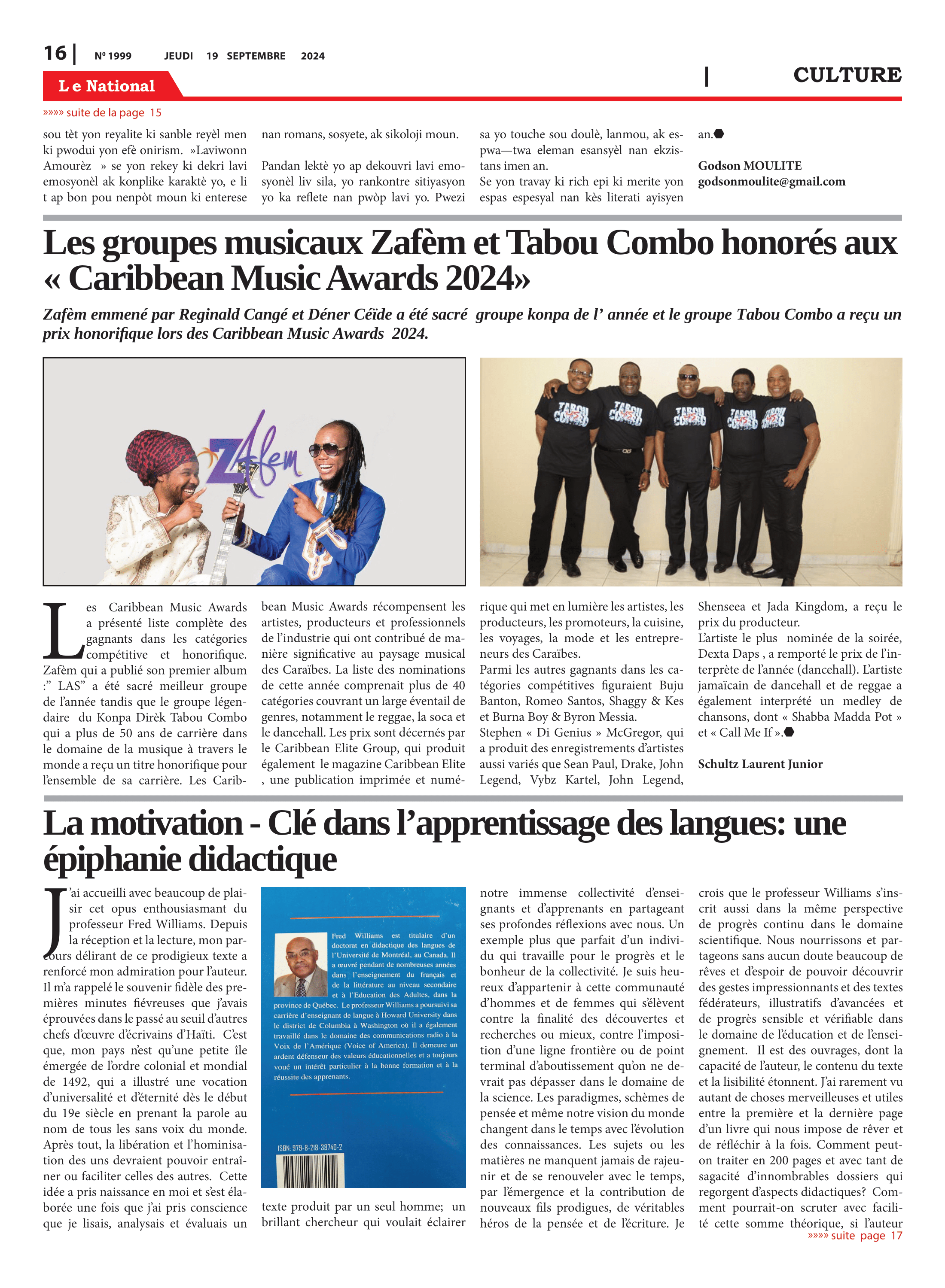 Page 16 de l'édition 1999