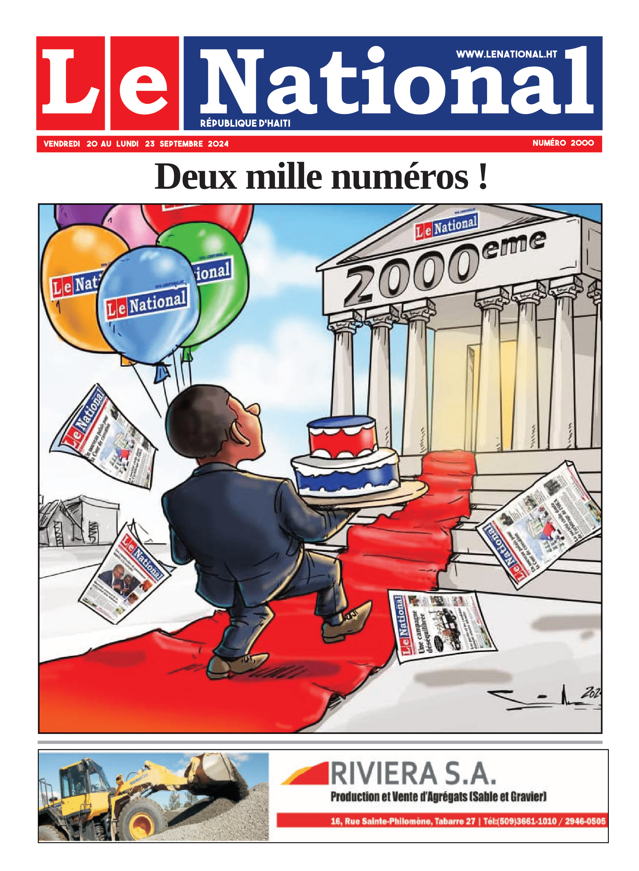 Page 1 de l'édition 2000