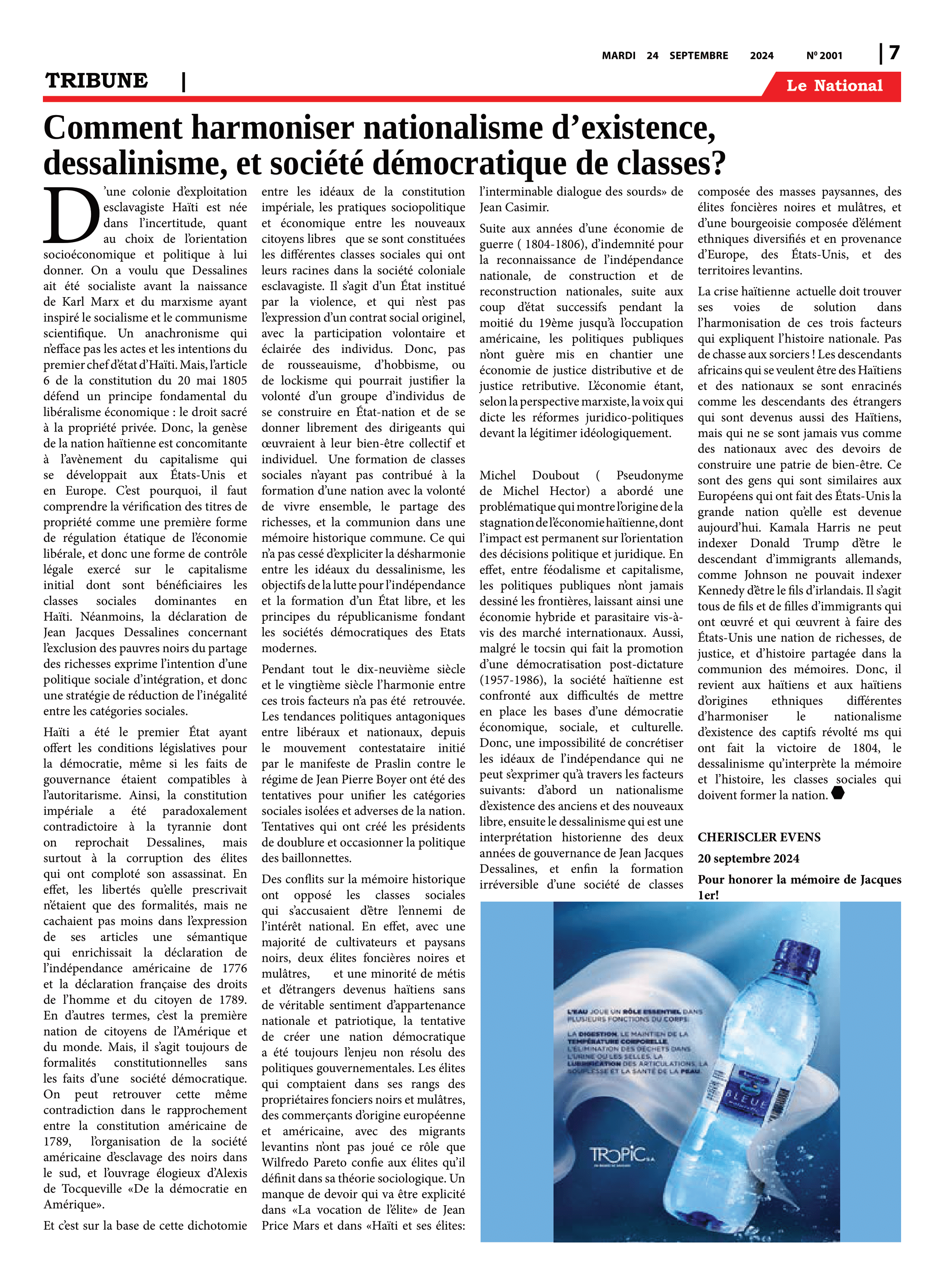 Page 7 de l'édition 2001