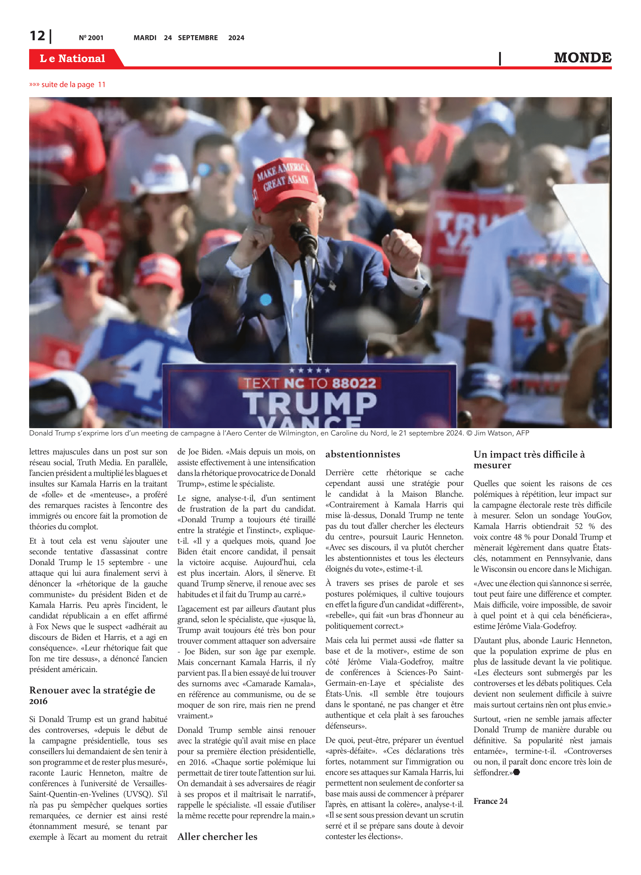 Page 14 de l'édition 2001