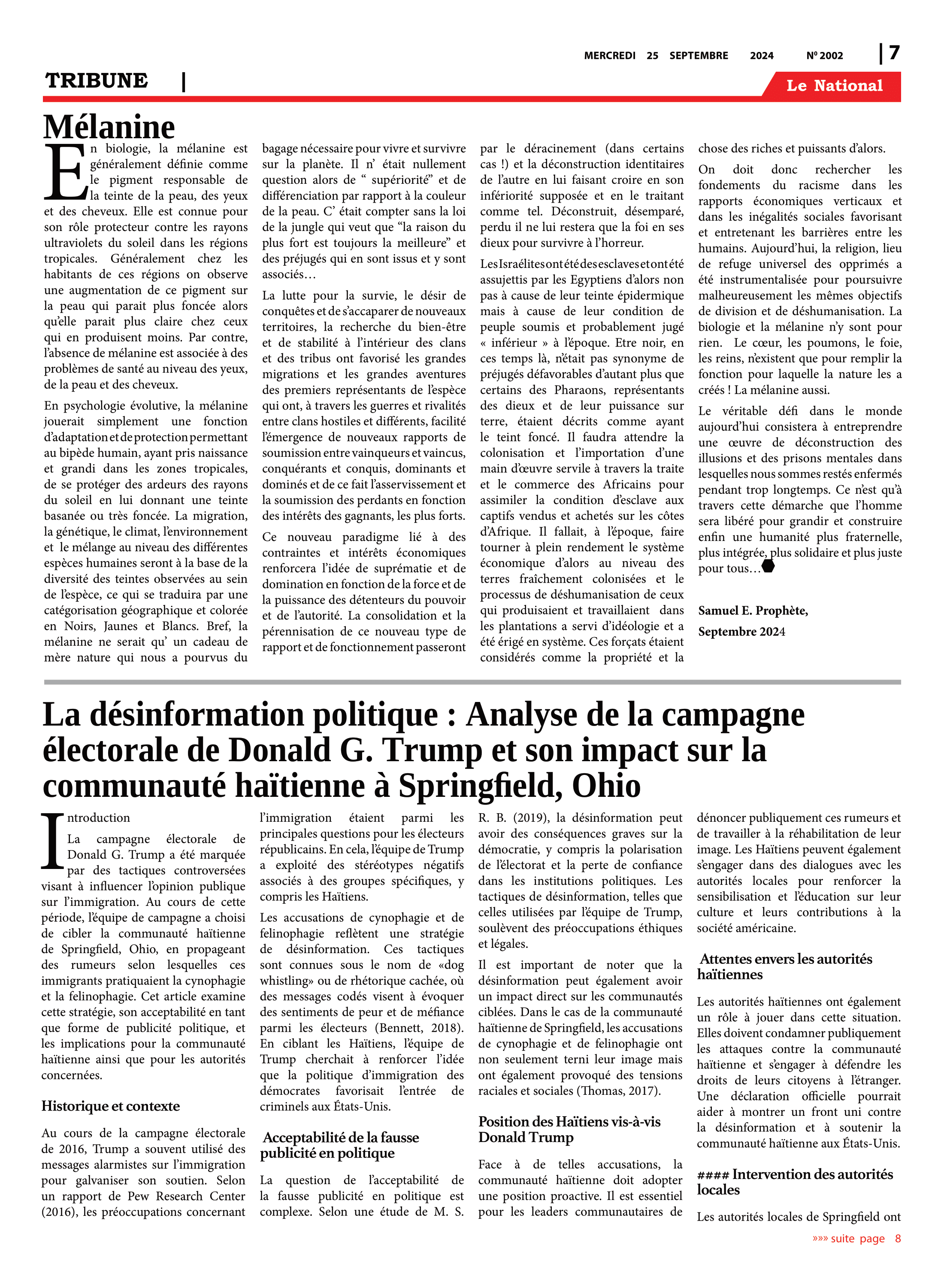 Page 7 de l'édition 2002