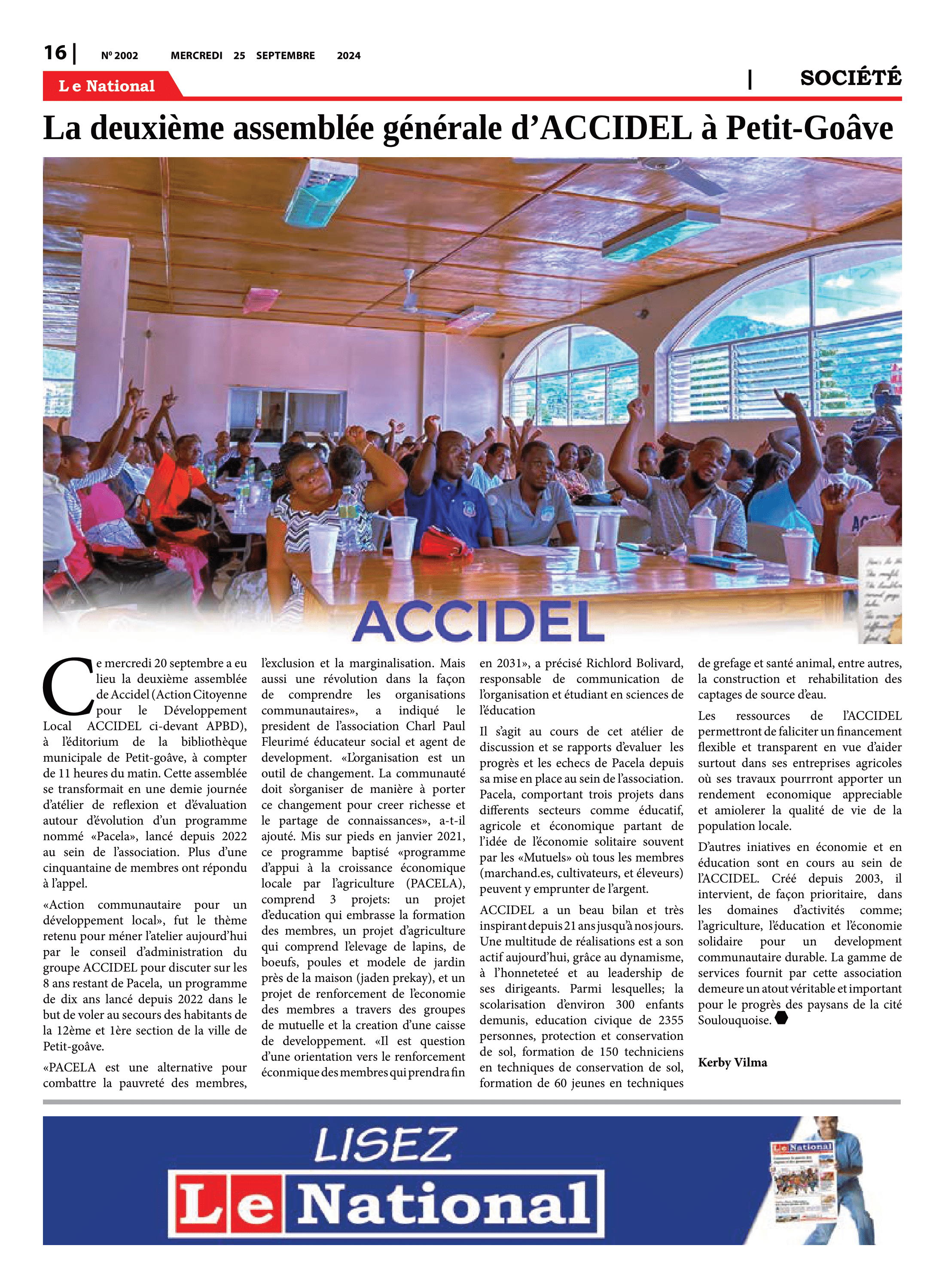 Page 16 de l'édition 2002