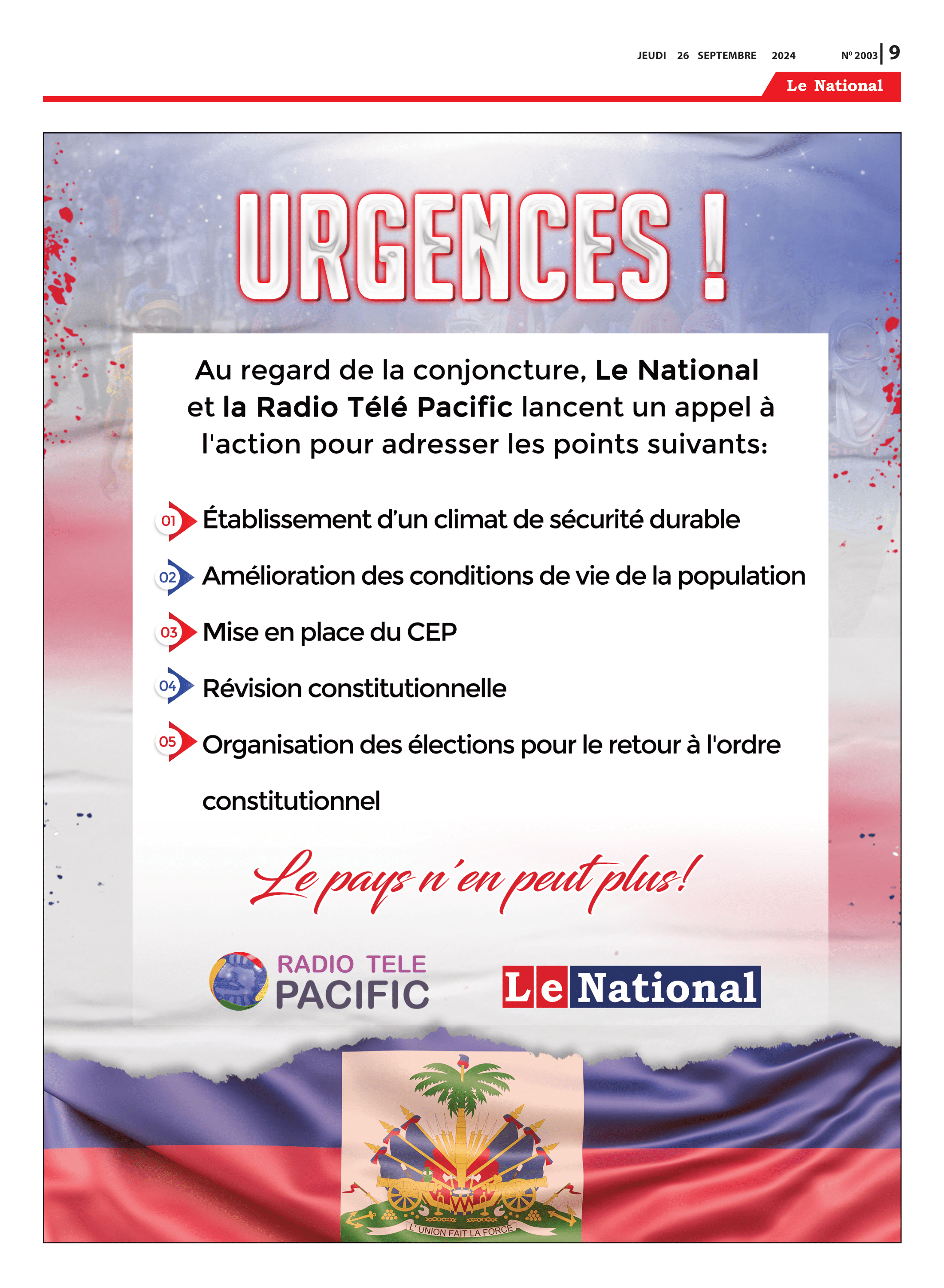 Page 9 de l'édition 2003