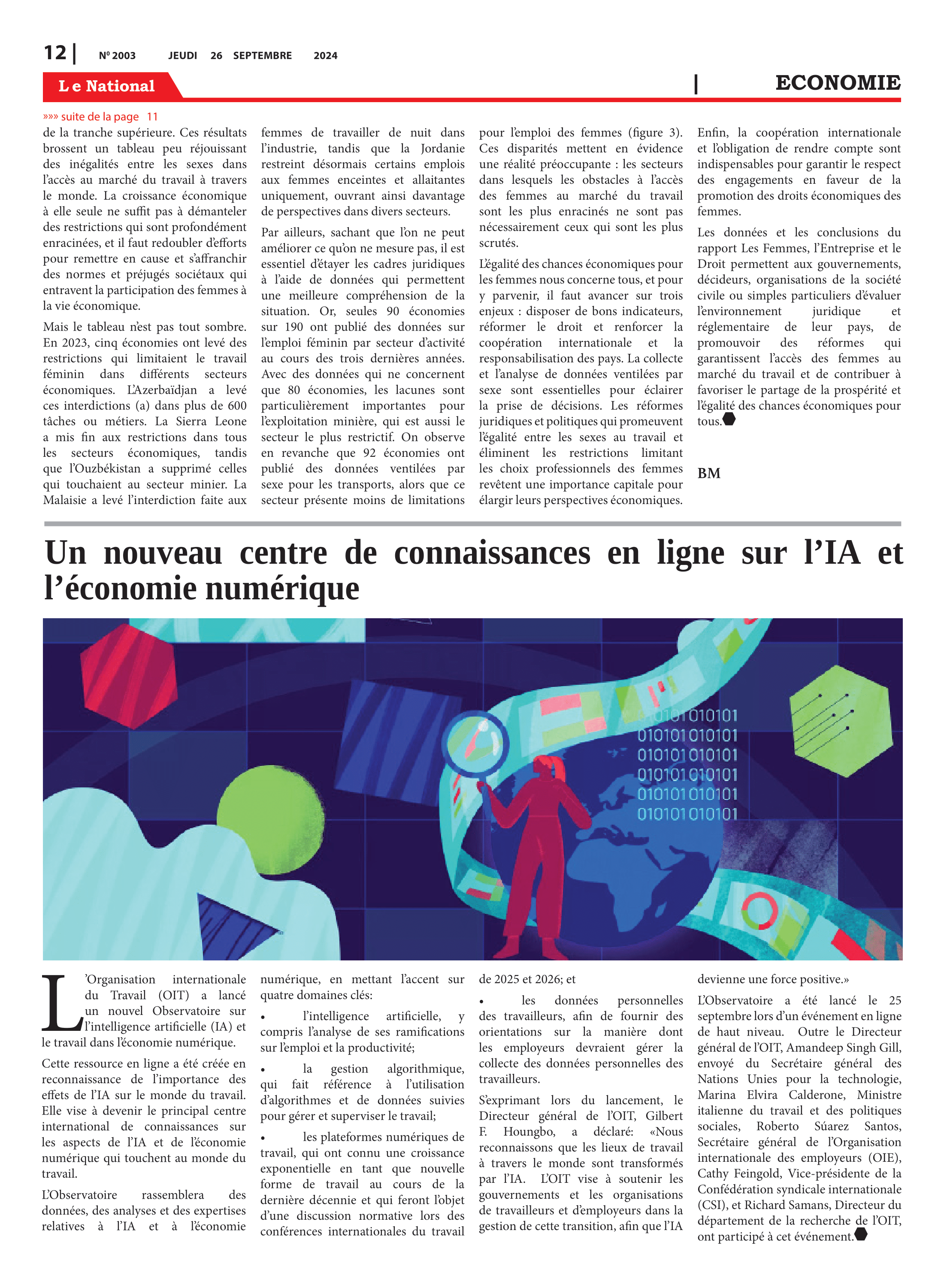 Page 12 de l'édition 2003