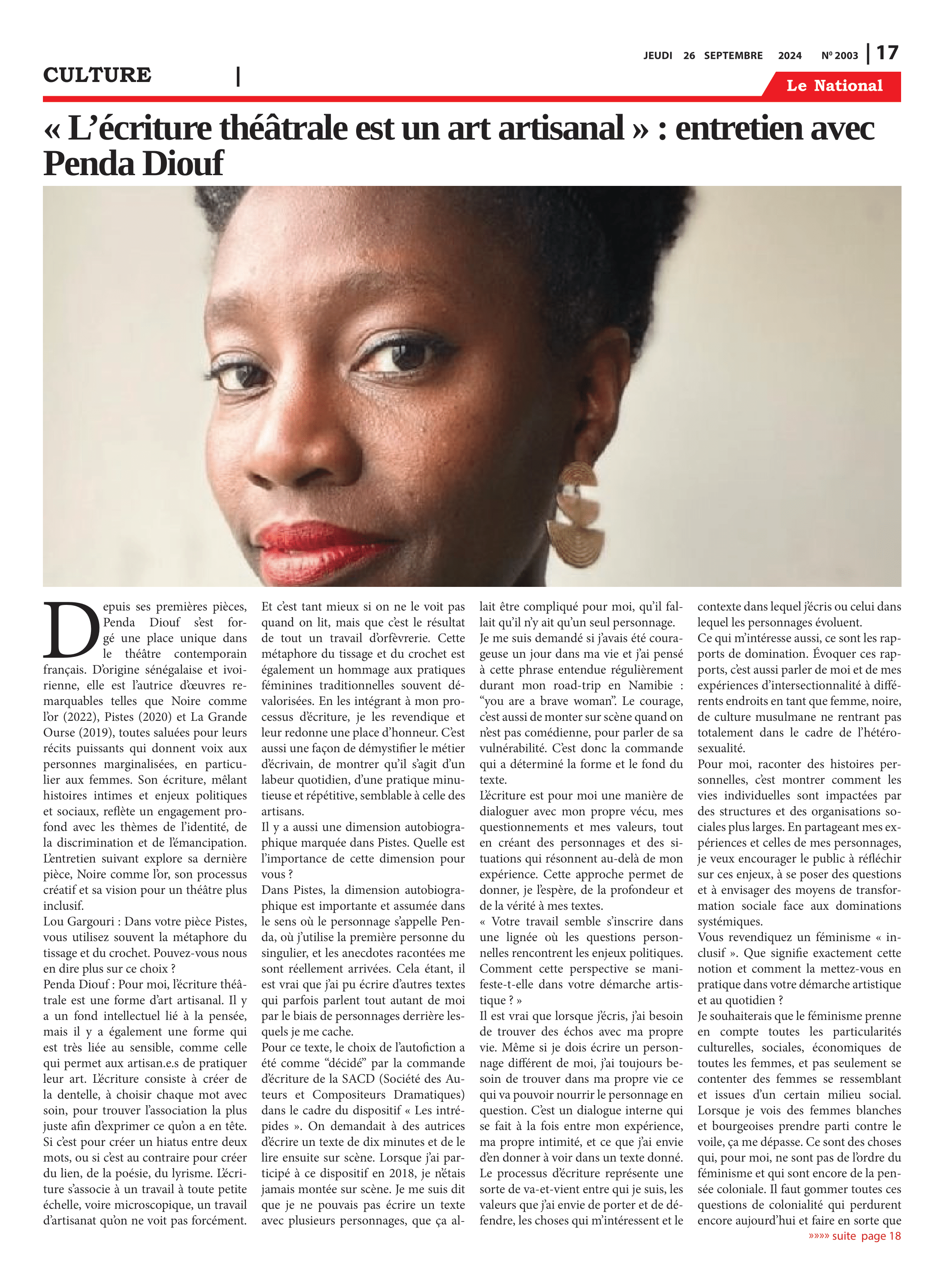Page 17 de l'édition 2003