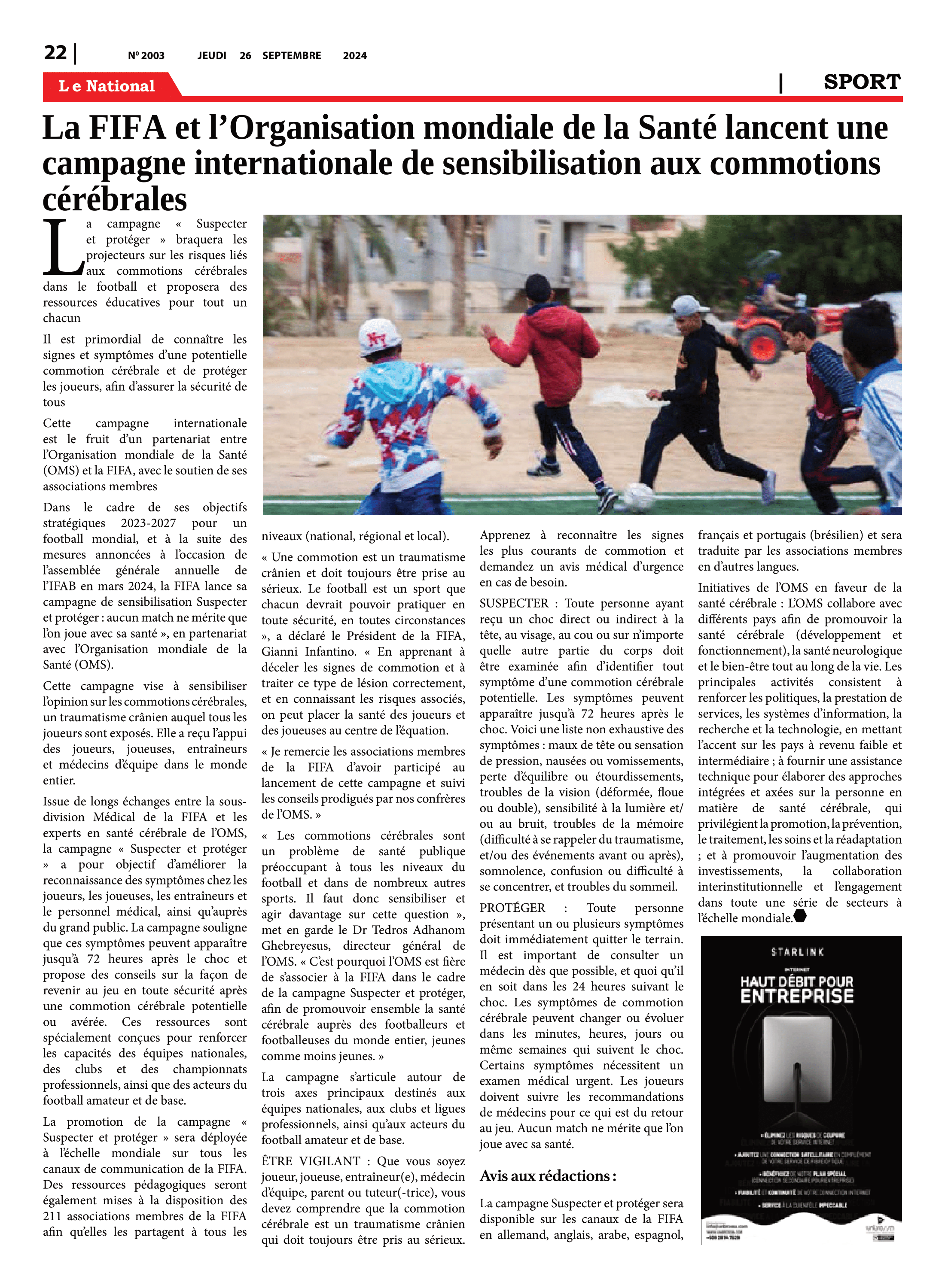 Page 22 de l'édition 2003