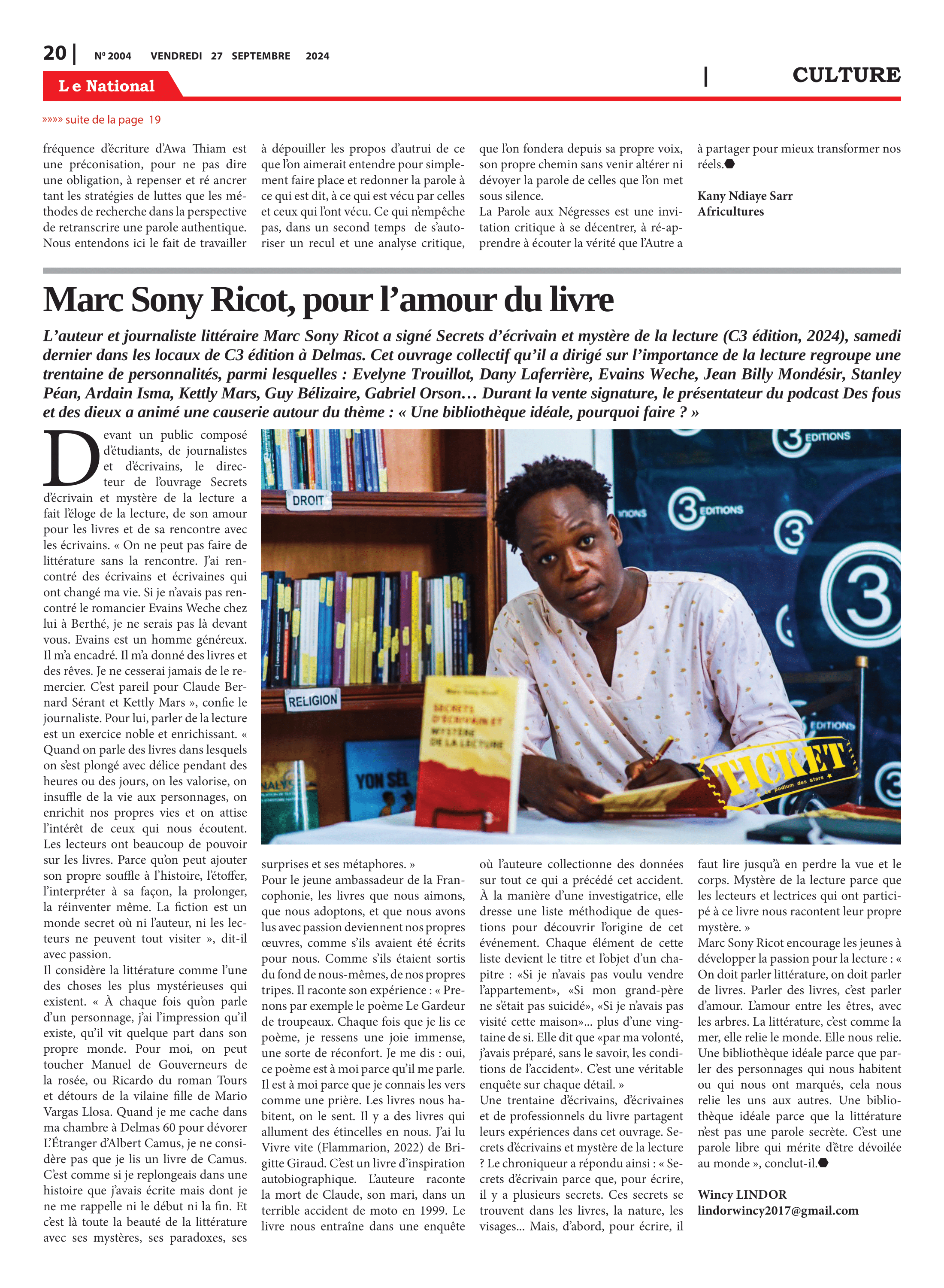Page 20 de l'édition 2004