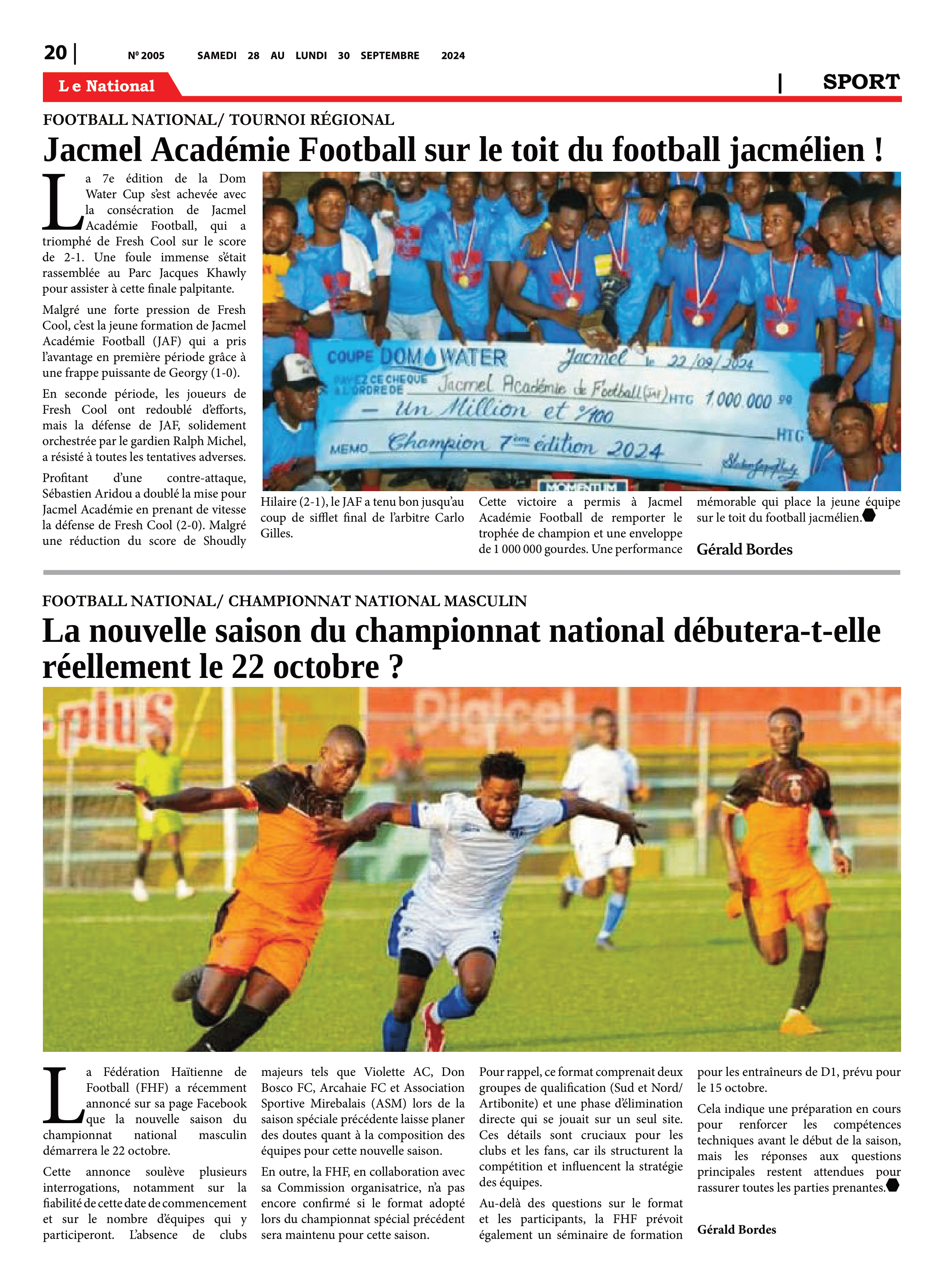Page 20 de l'édition 2005