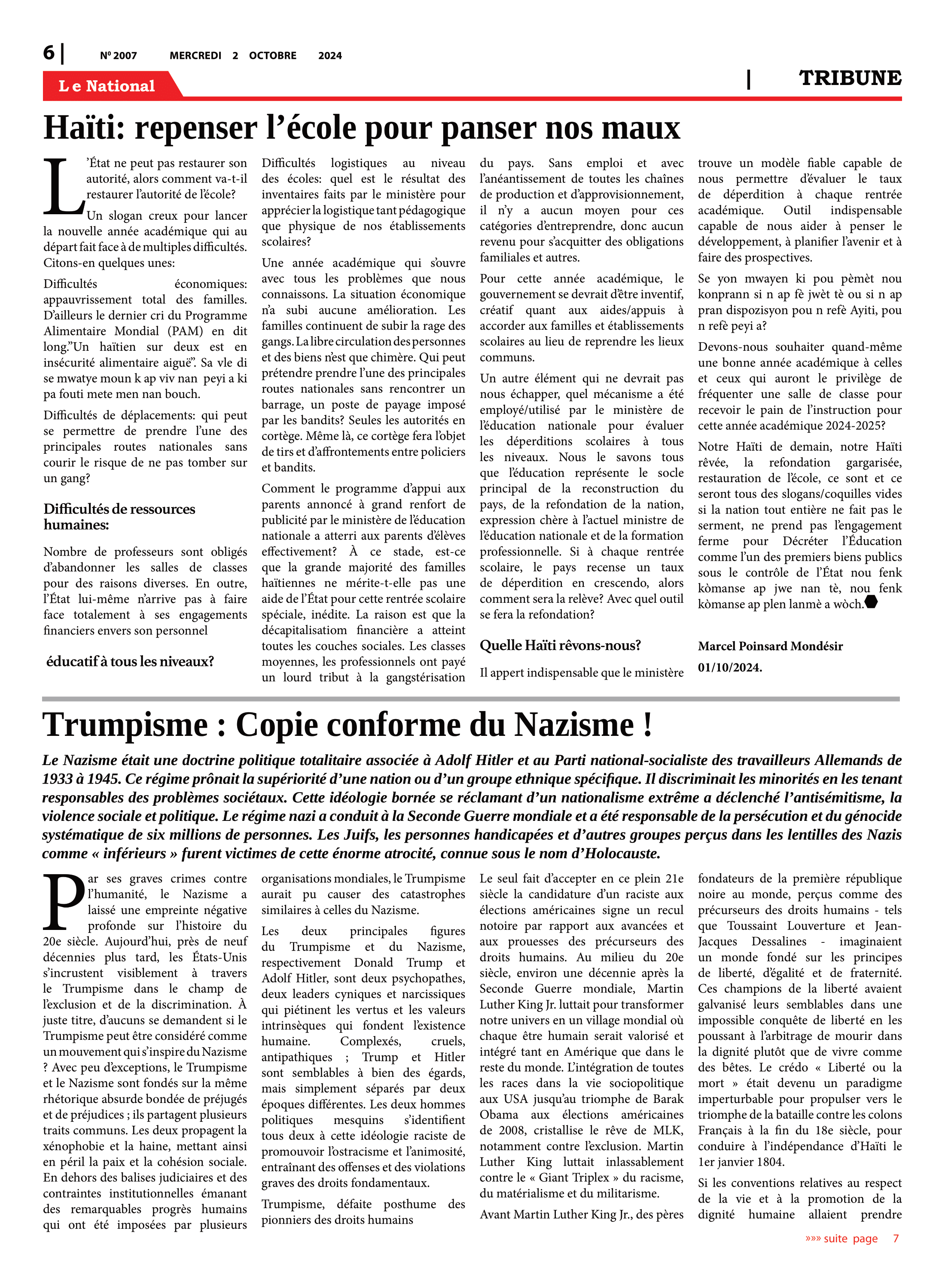 Page 6 de l'édition 2007