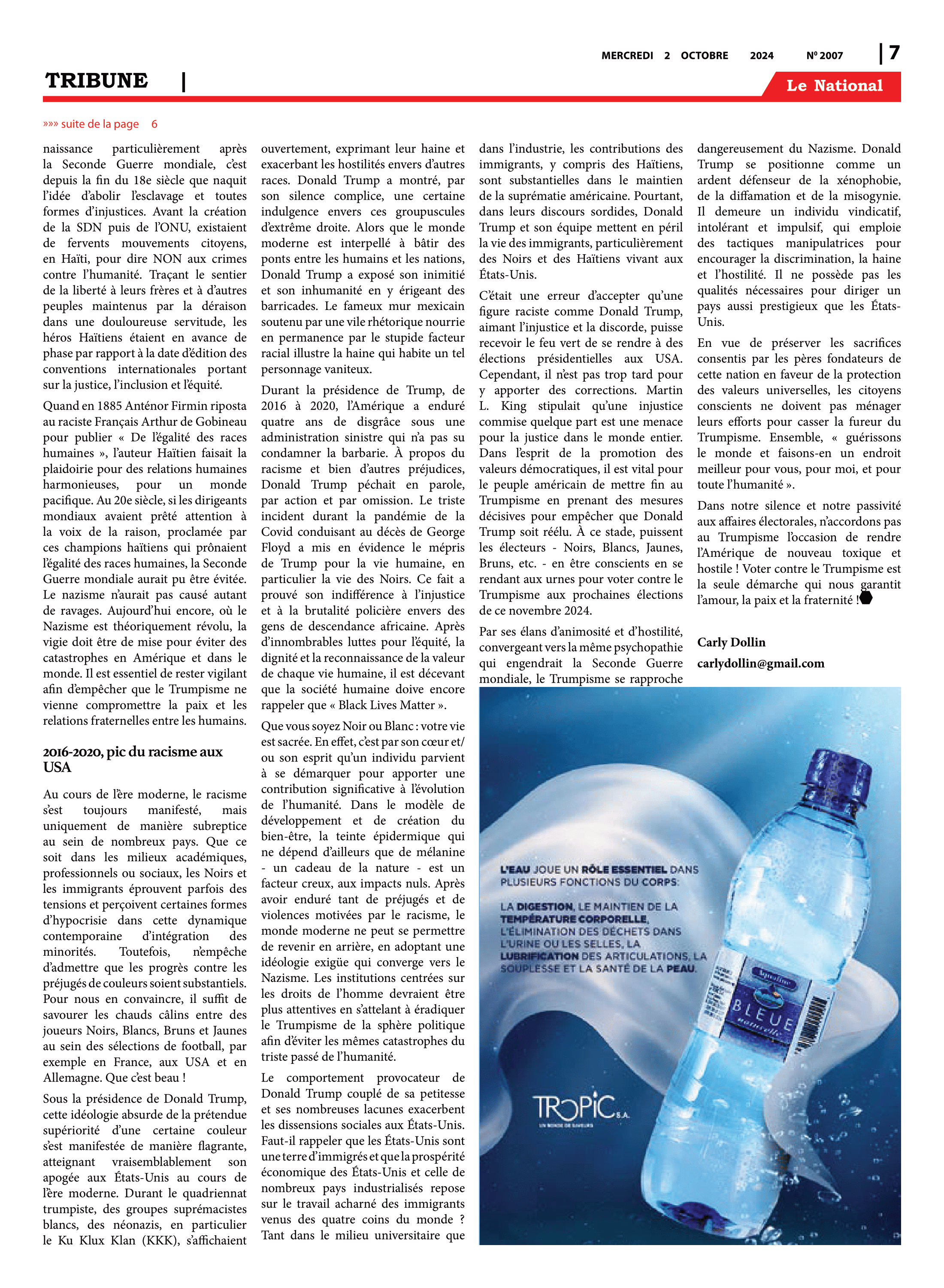 Page 7 de l'édition 2007