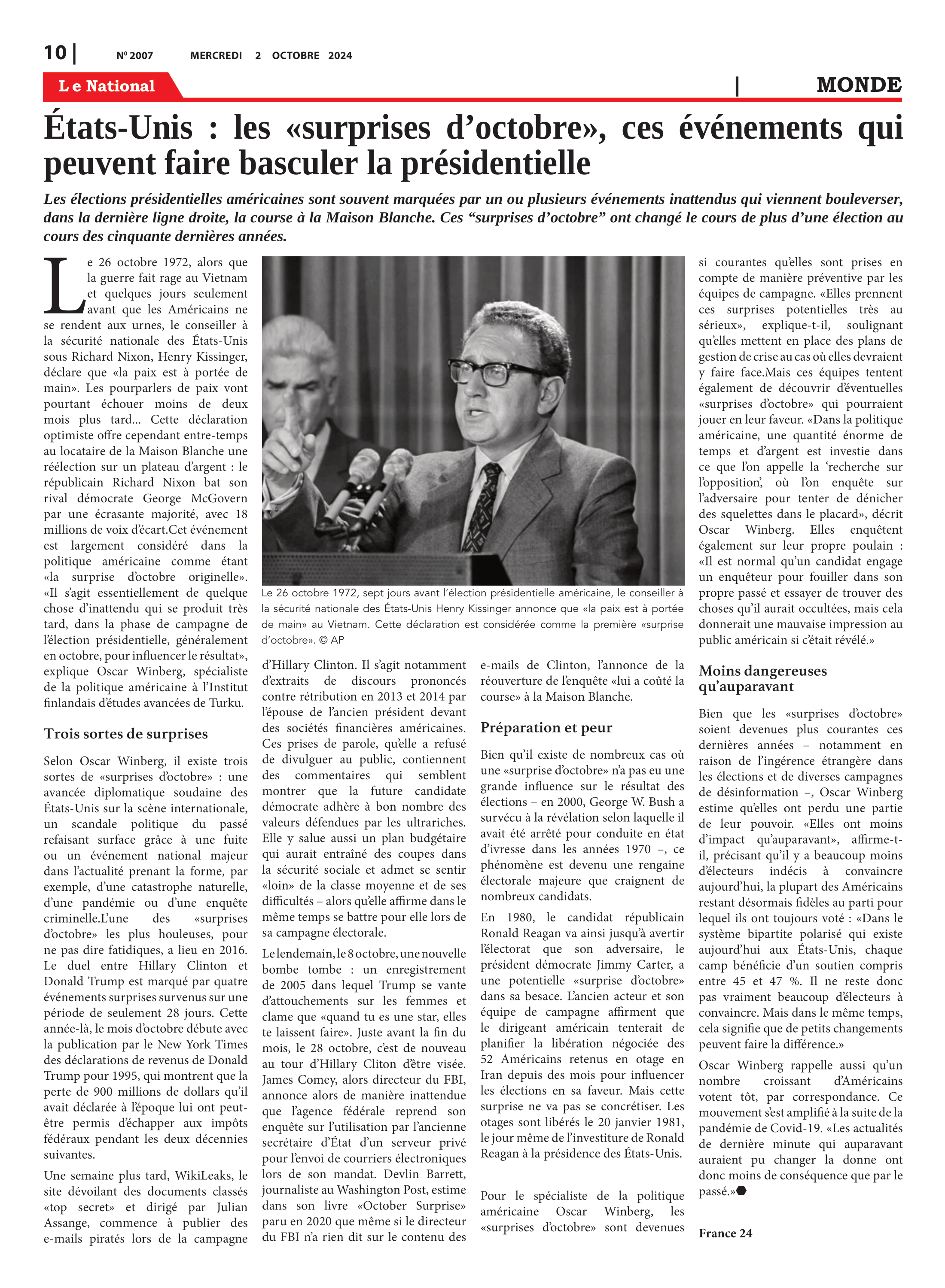 Page 10 de l'édition 2007