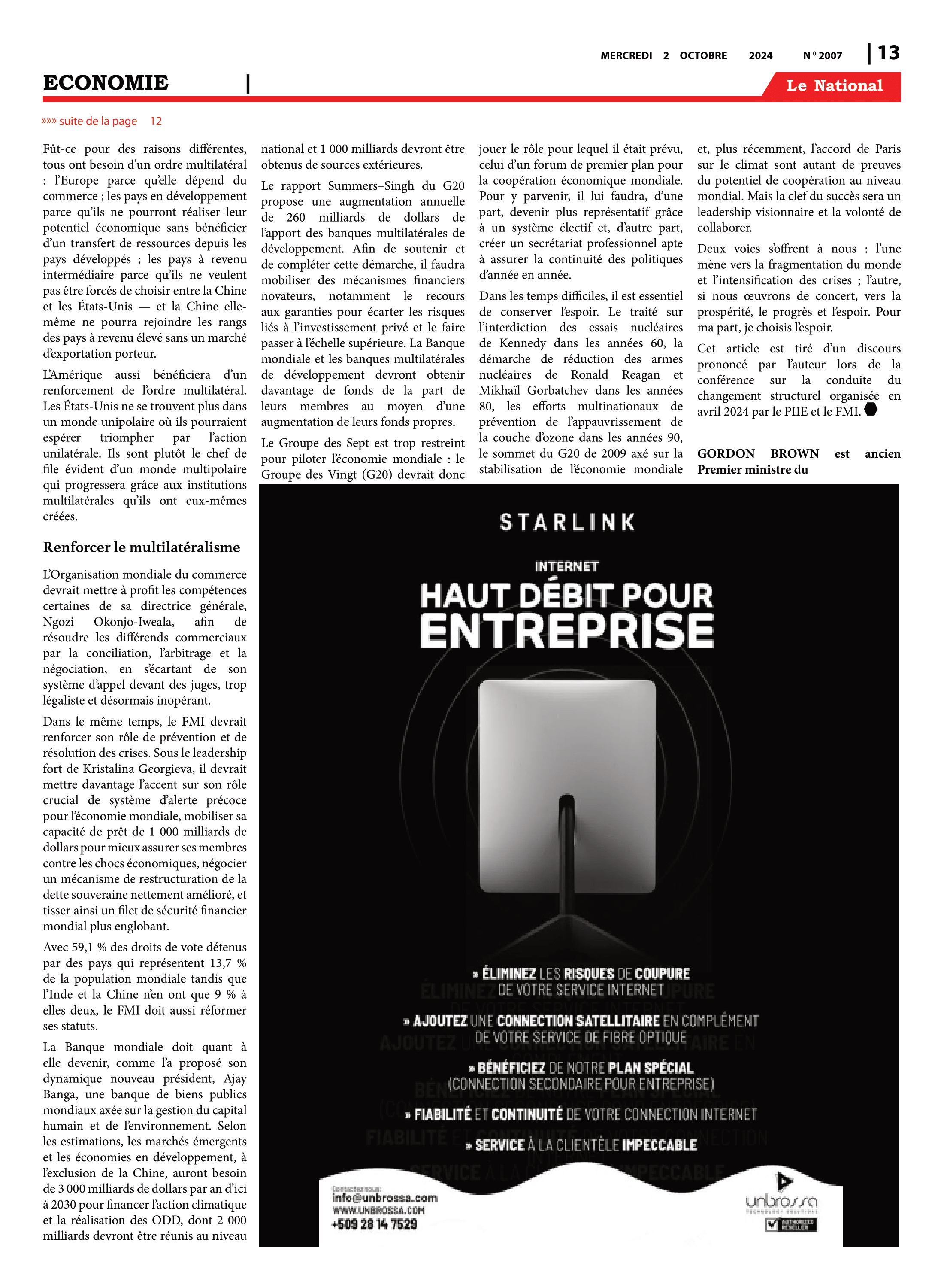 Page 13 de l'édition 2007