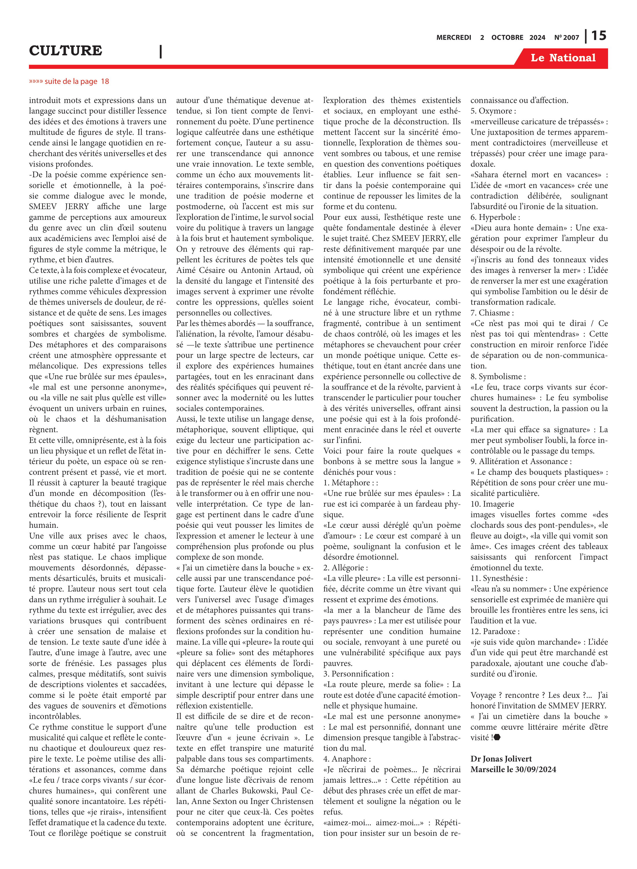 Page 15 de l'édition 2007