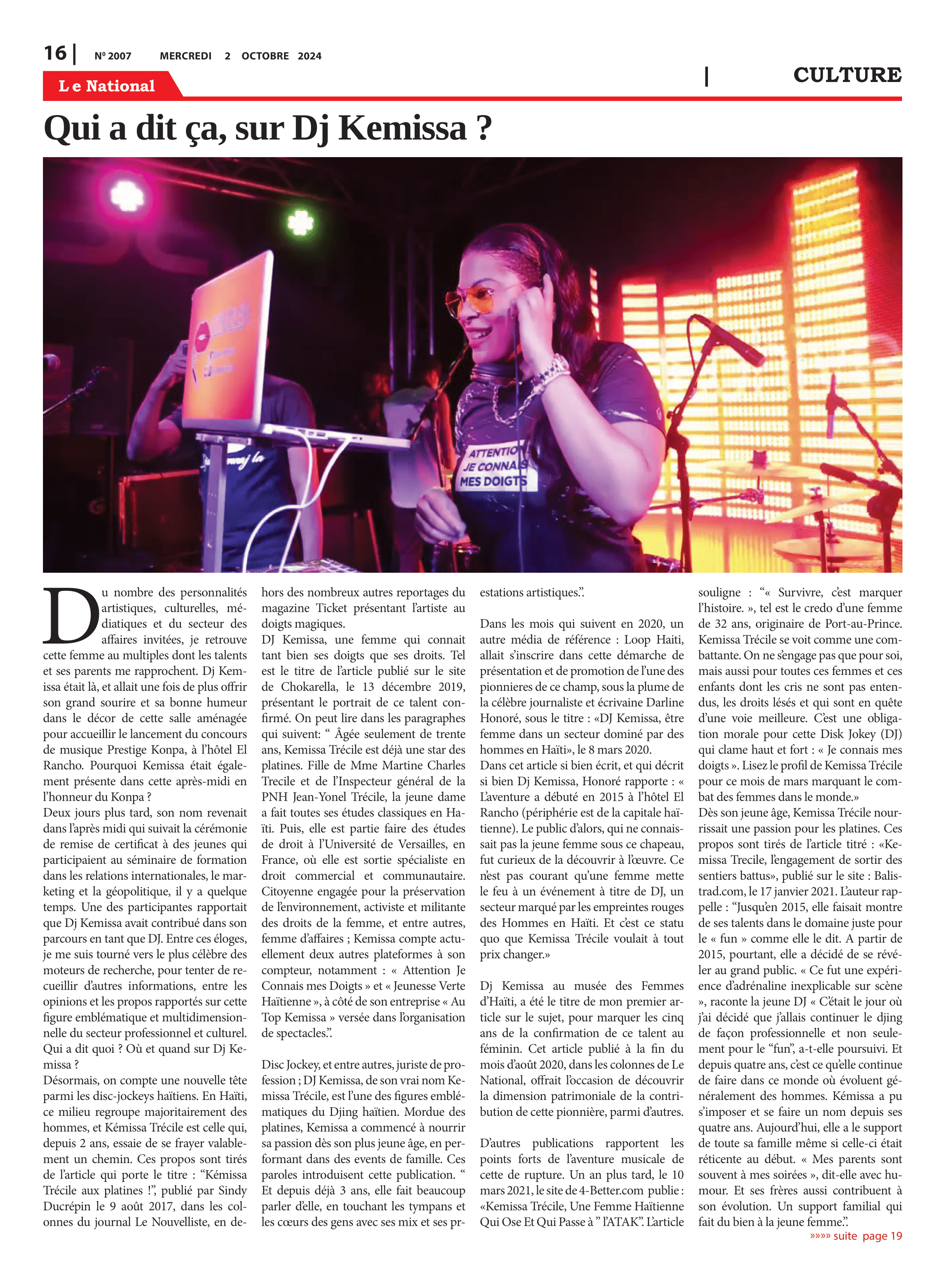 Page 16 de l'édition 2007