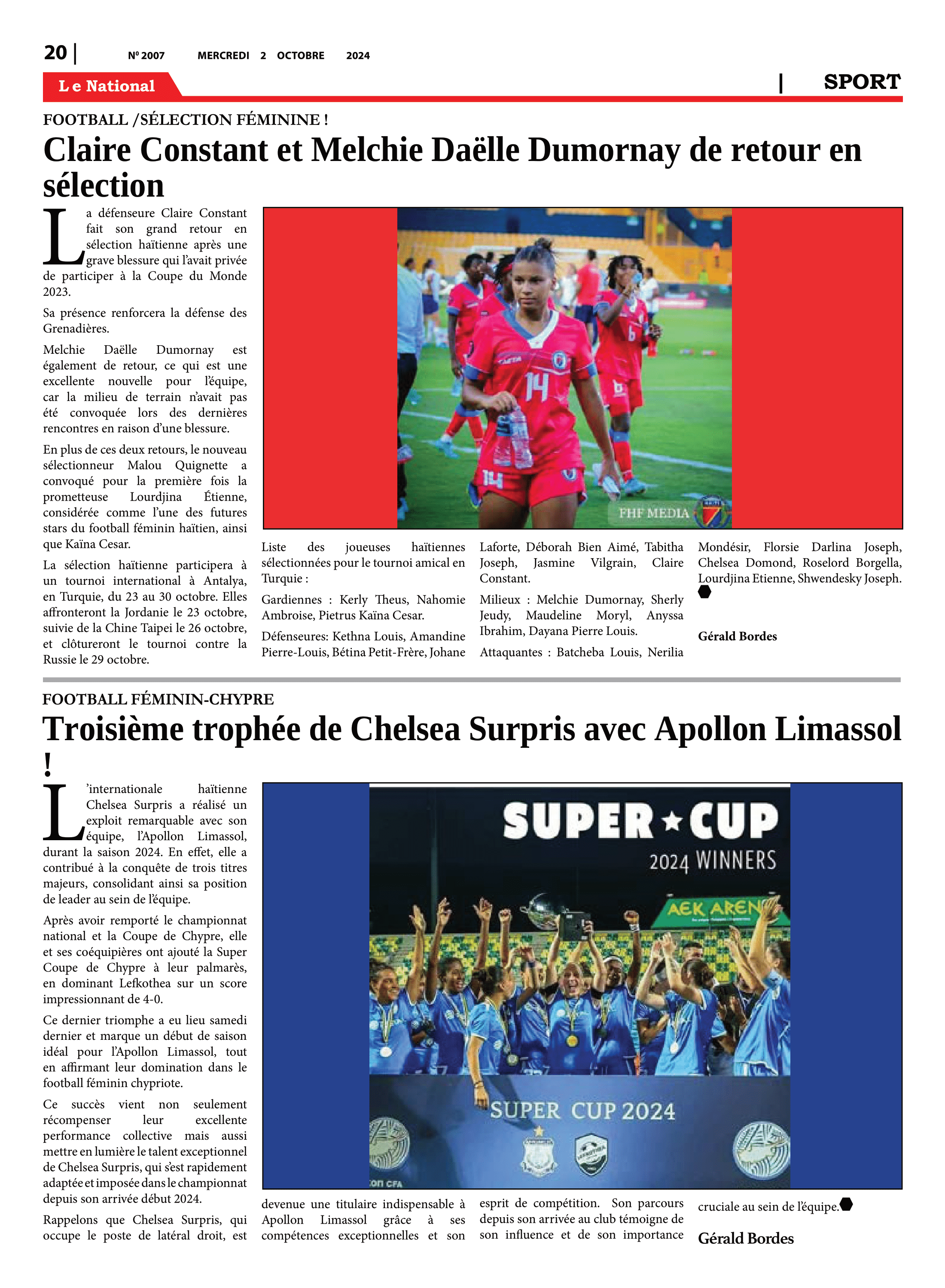 Page 20 de l'édition 2007