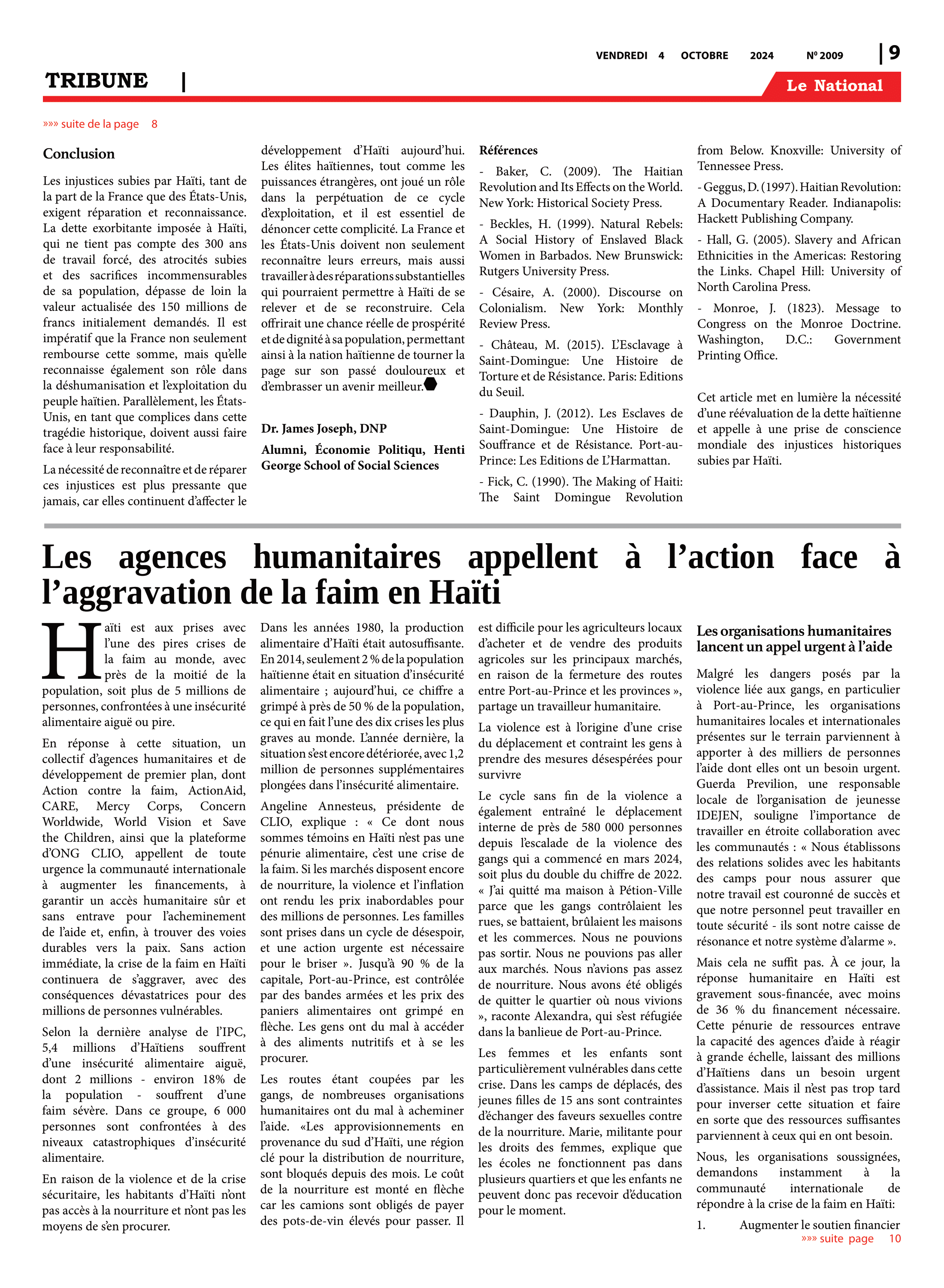Page 9 de l'édition 2009