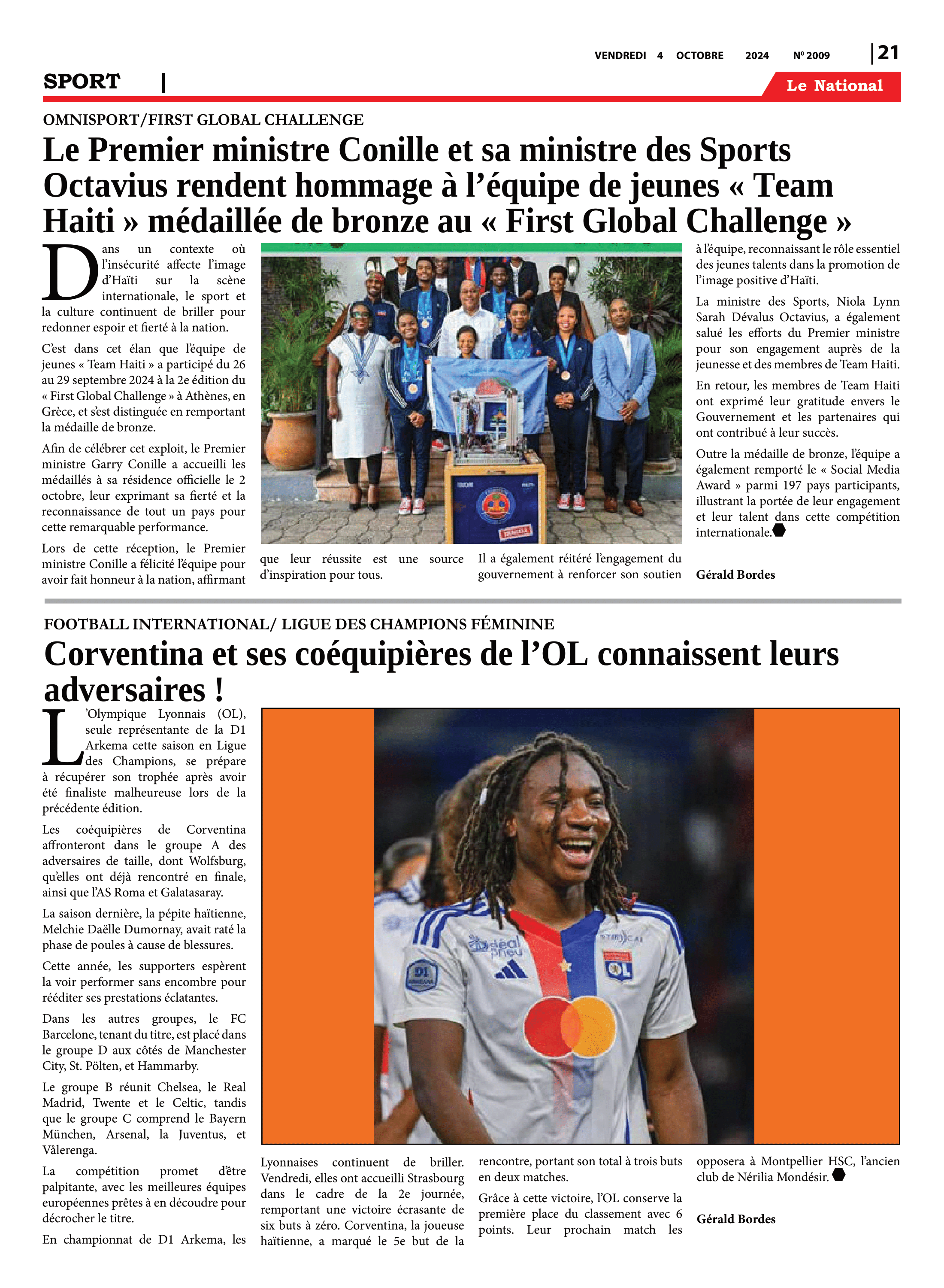 Page 21 de l'édition 2009