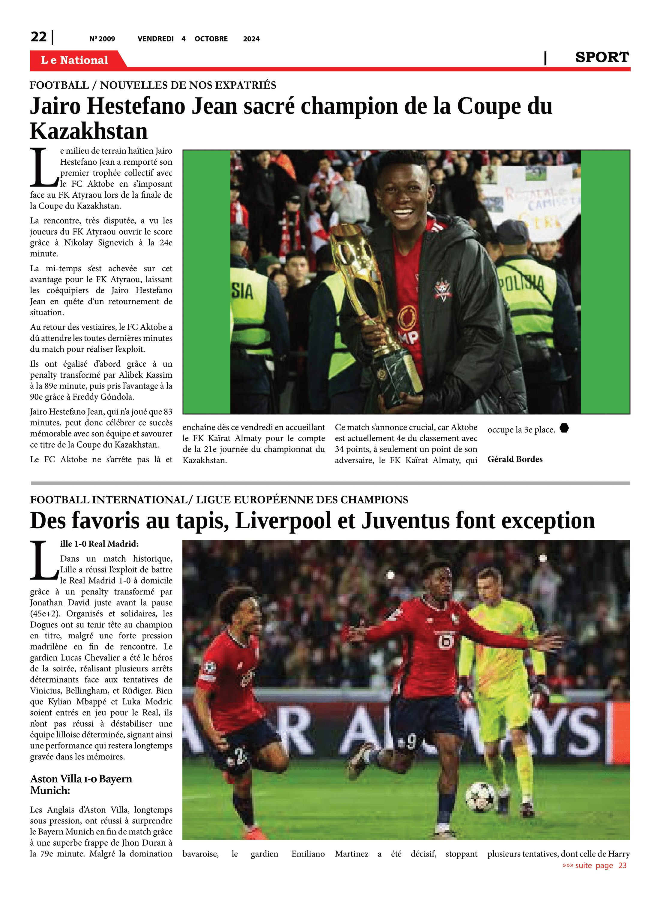 Page 22 de l'édition 2009