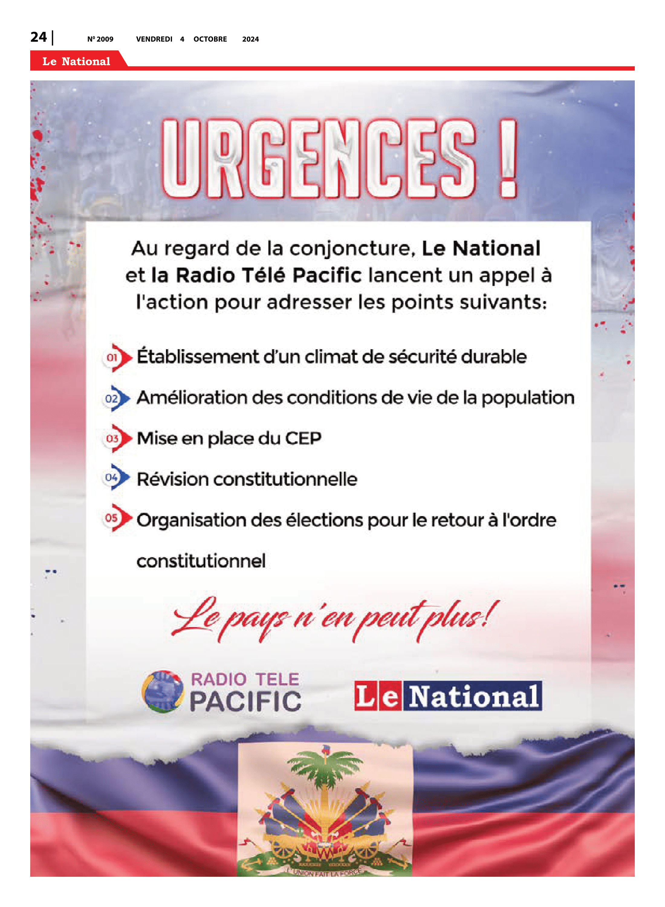 Page 24 de l'édition 2009