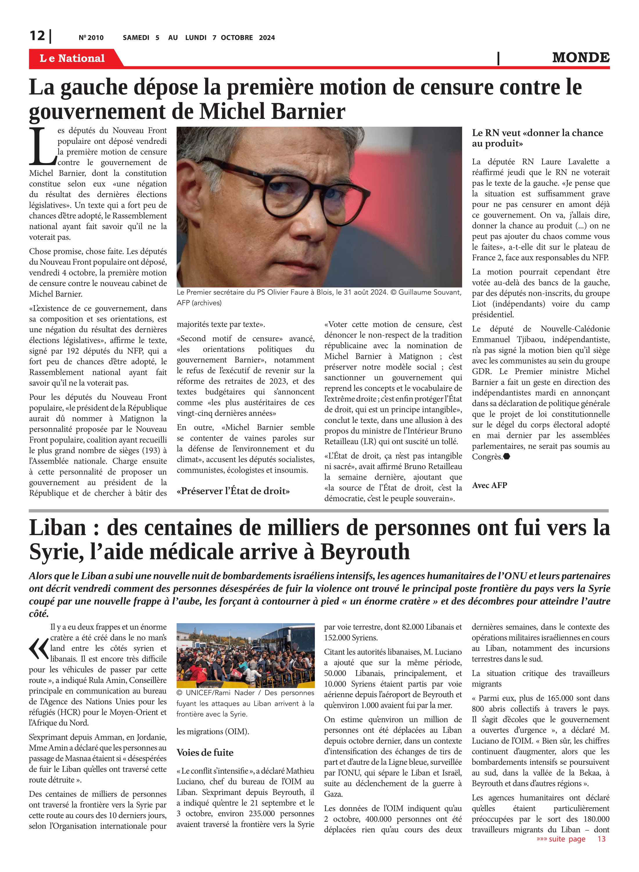 Page 11 de l'édition 2010