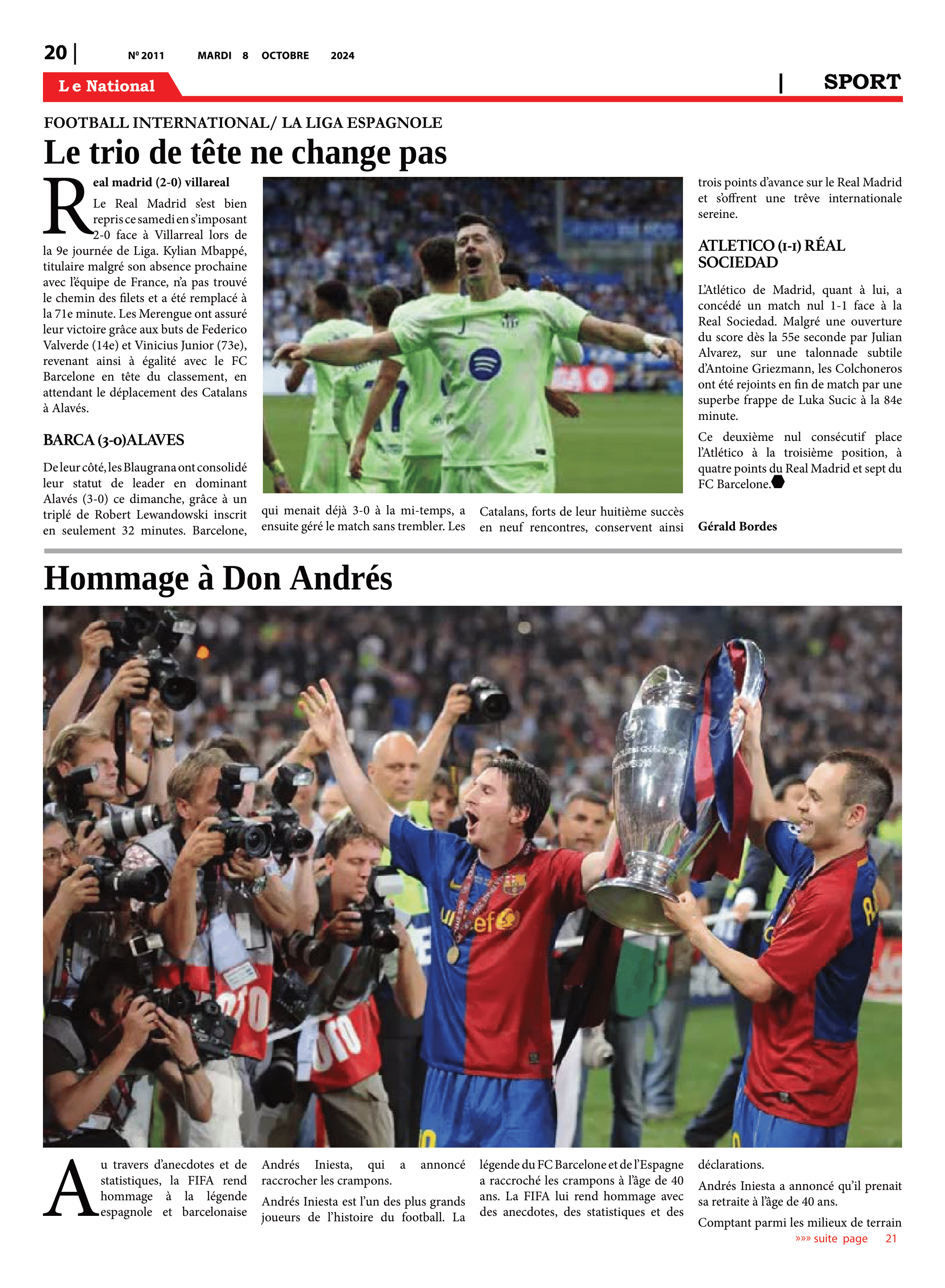 Page 20 de l'édition 2011