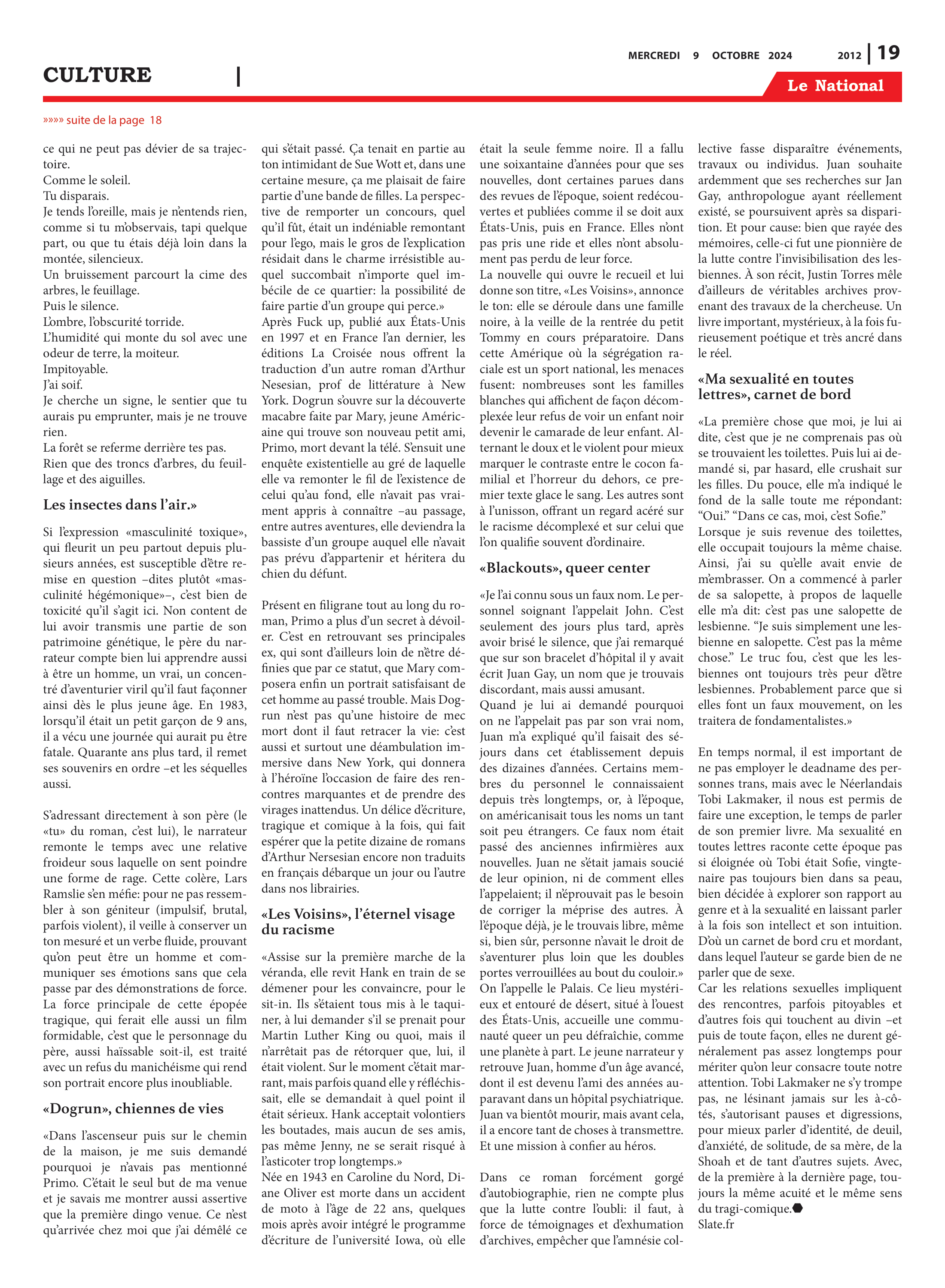 Page 19 de l'édition 2012