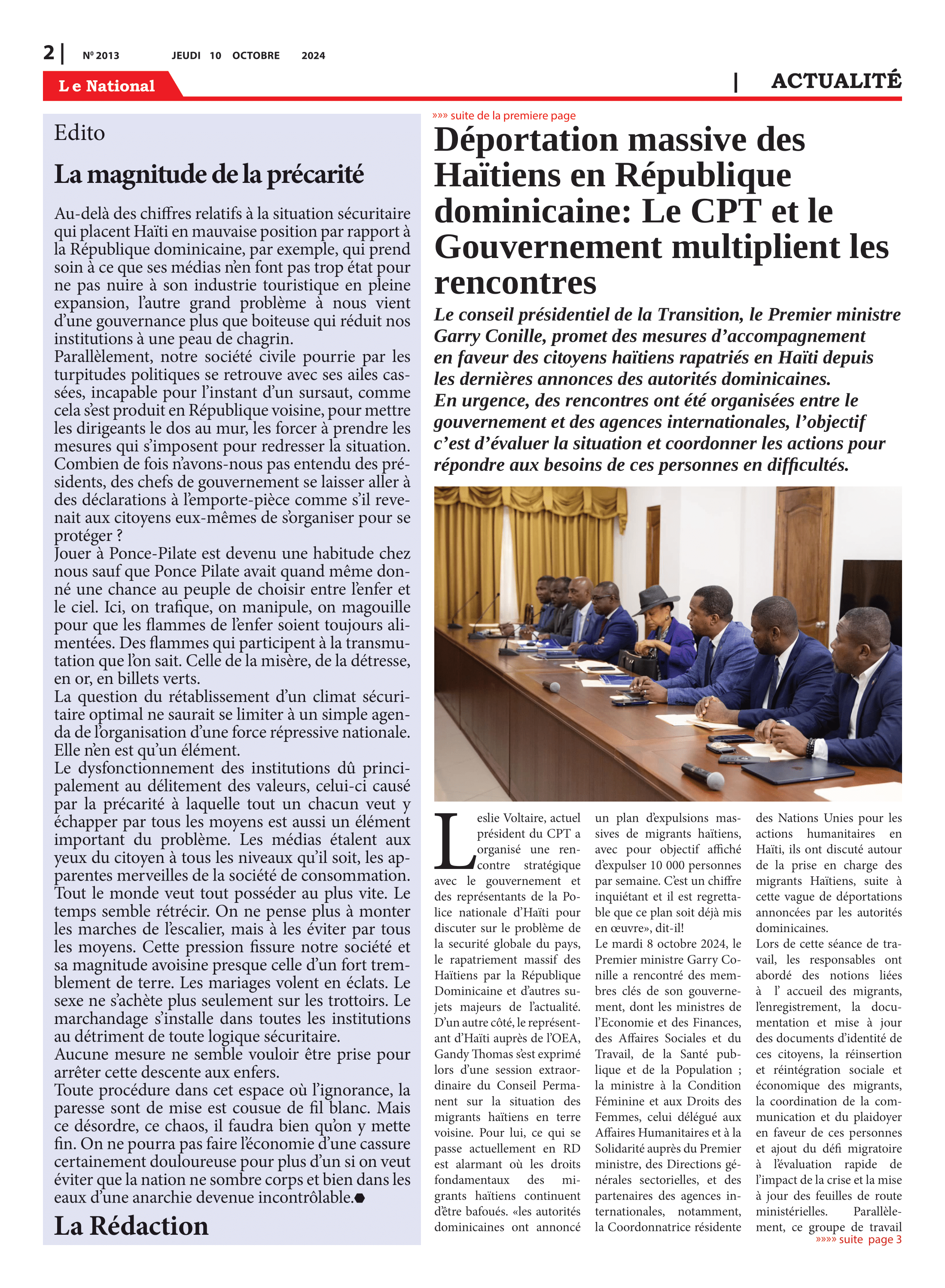 Page 2 de l'édition 2013