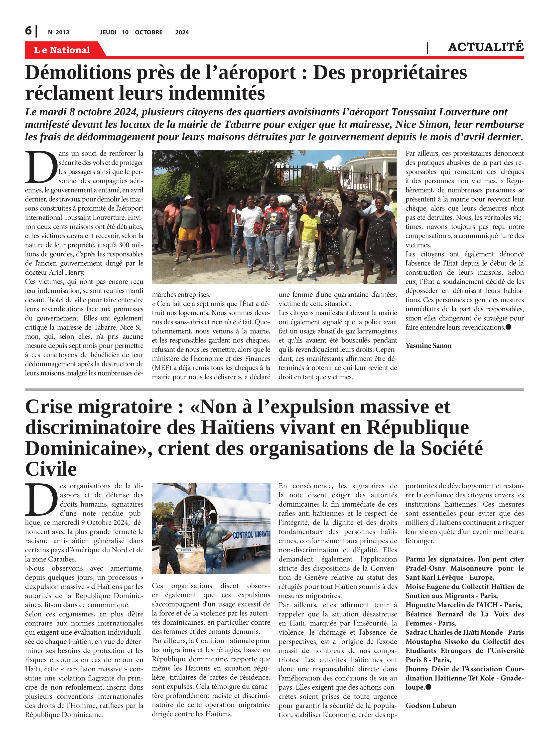 Page 6 de l'édition 2013