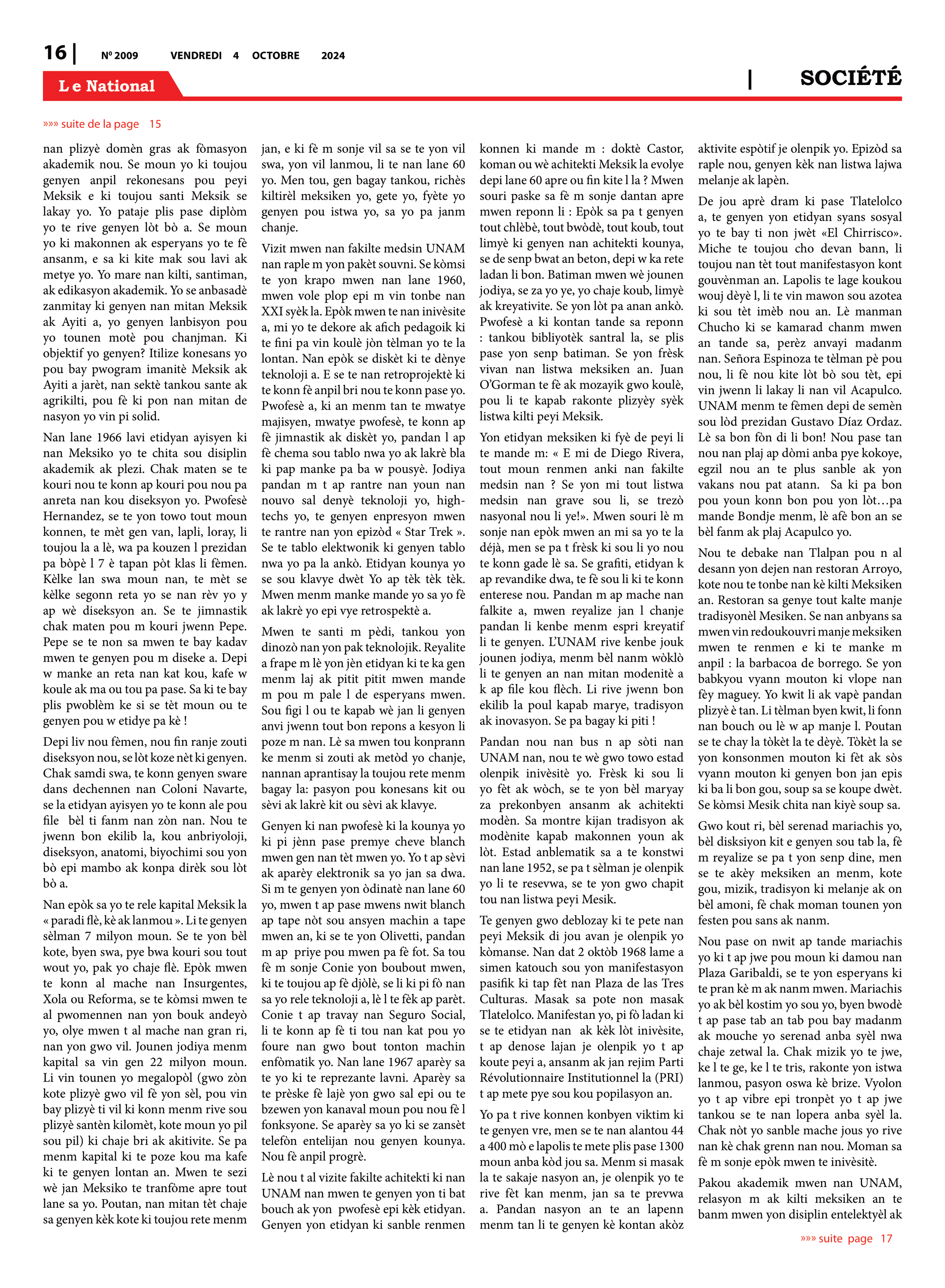 Page 16 de l'édition 2013