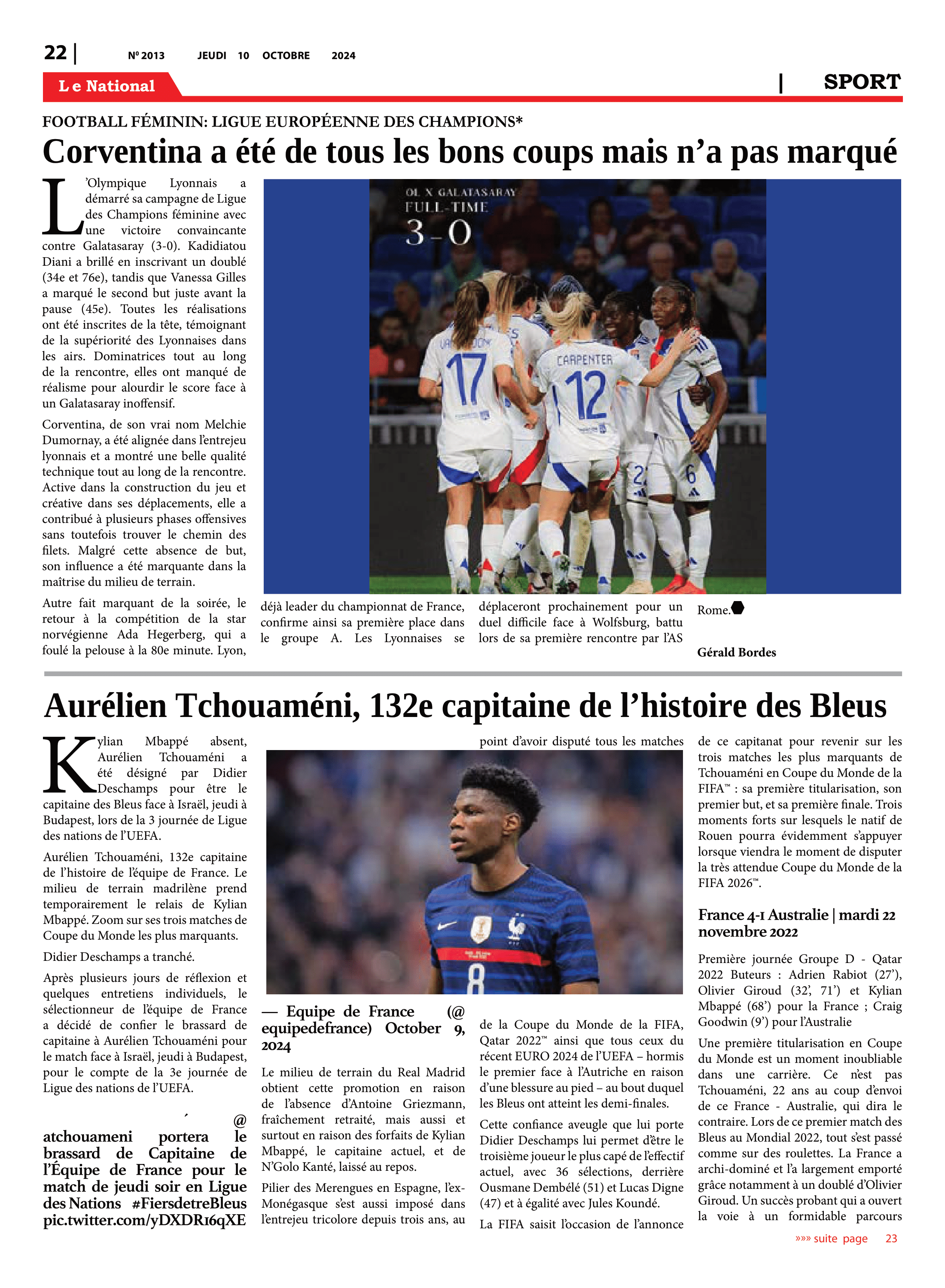 Page 22 de l'édition 2013