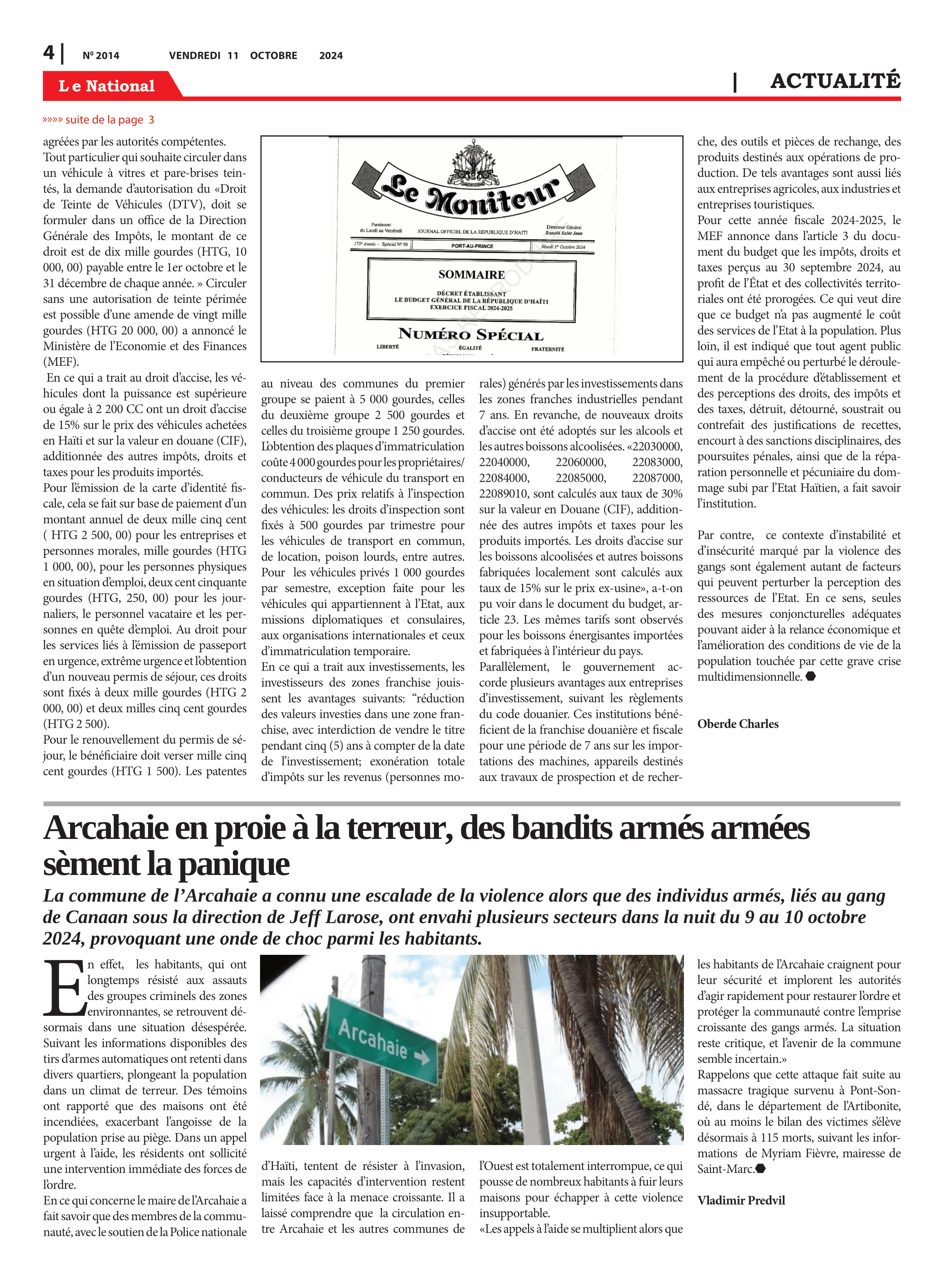 Page 4 de l'édition 2014
