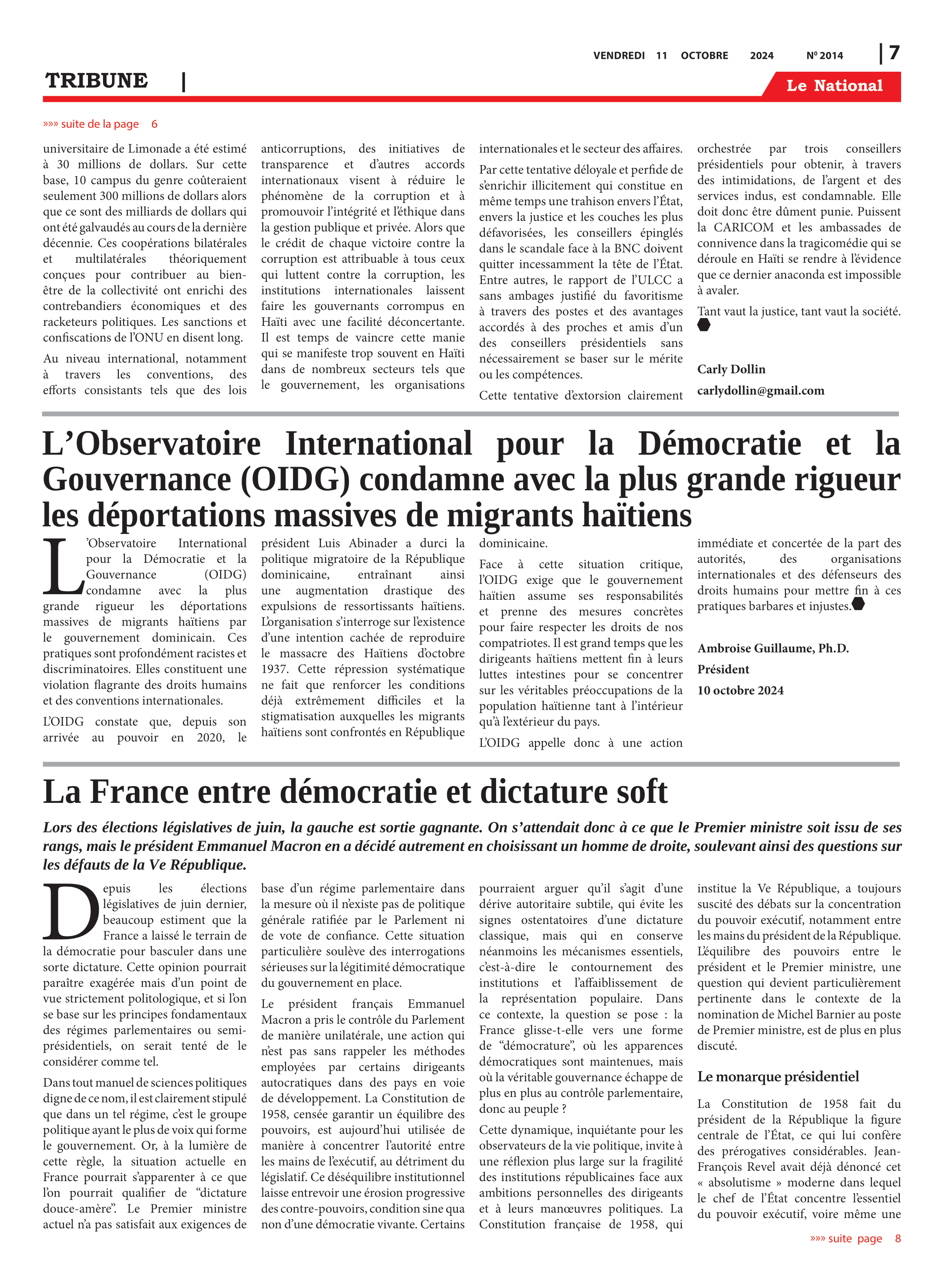 Page 7 de l'édition 2014