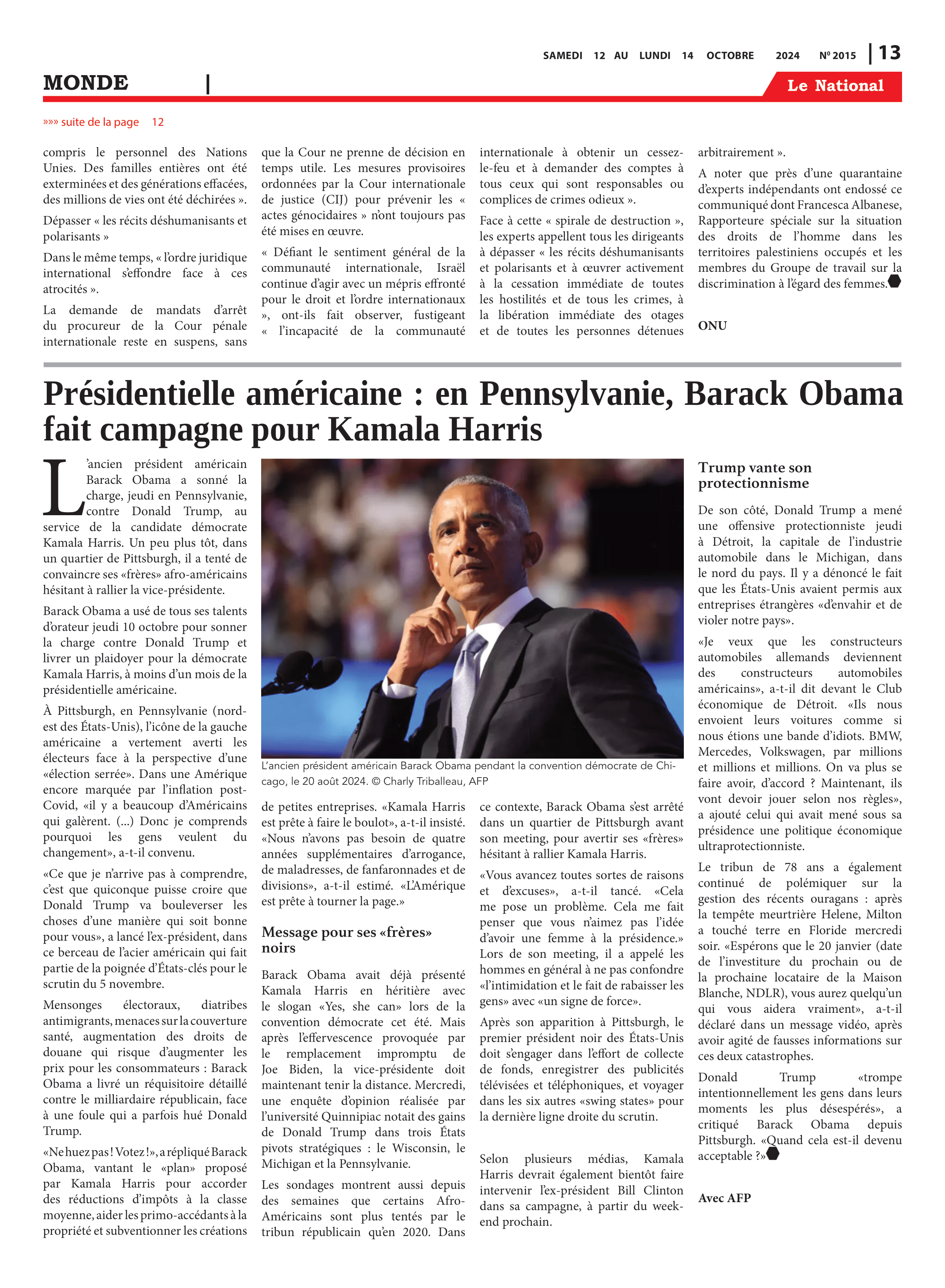 Page 13 de l'édition 2015