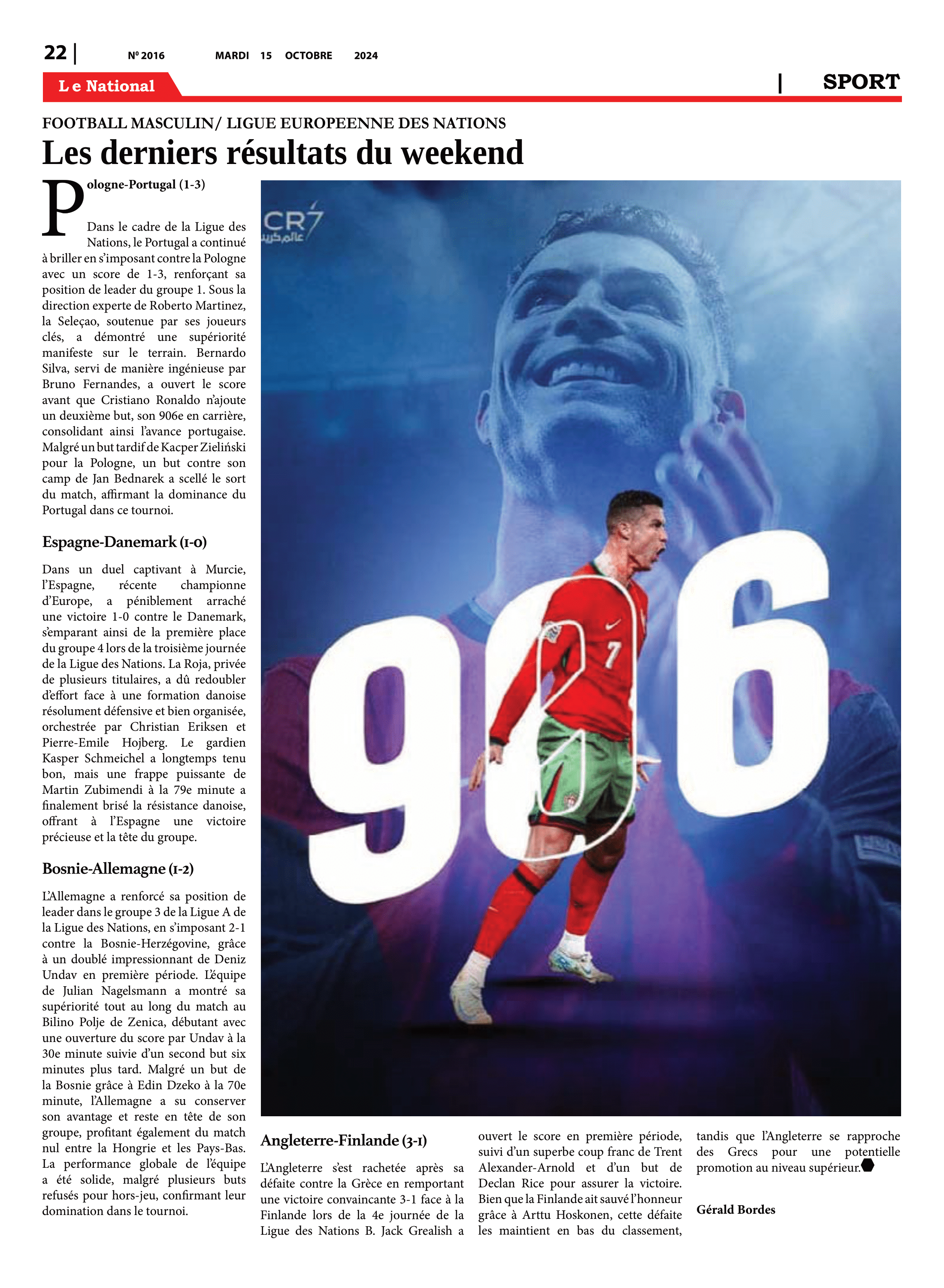 Page 22 de l'édition 2016
