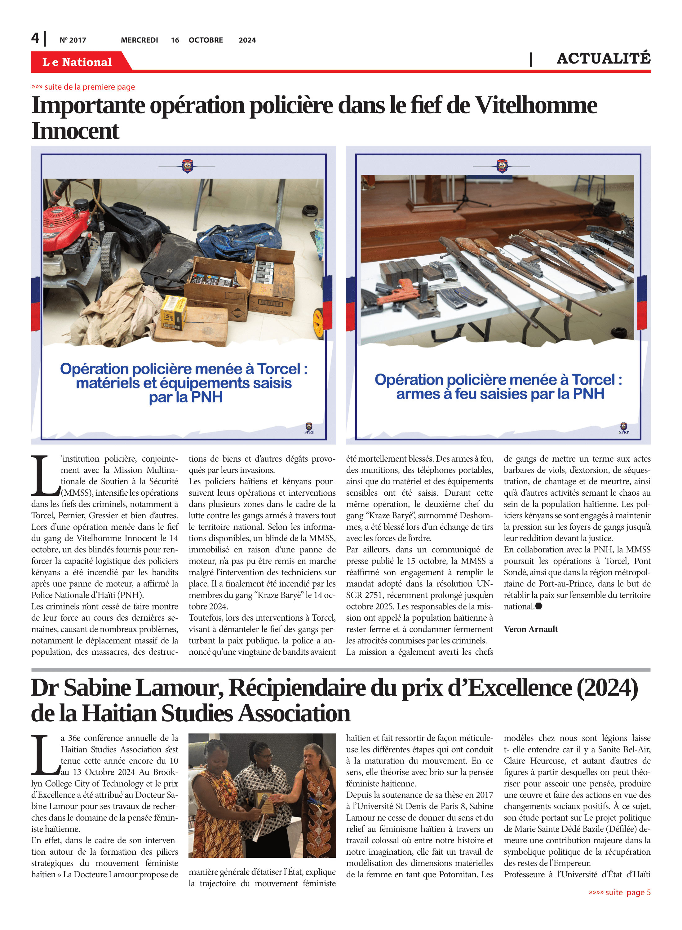 Page 4 de l'édition 2017
