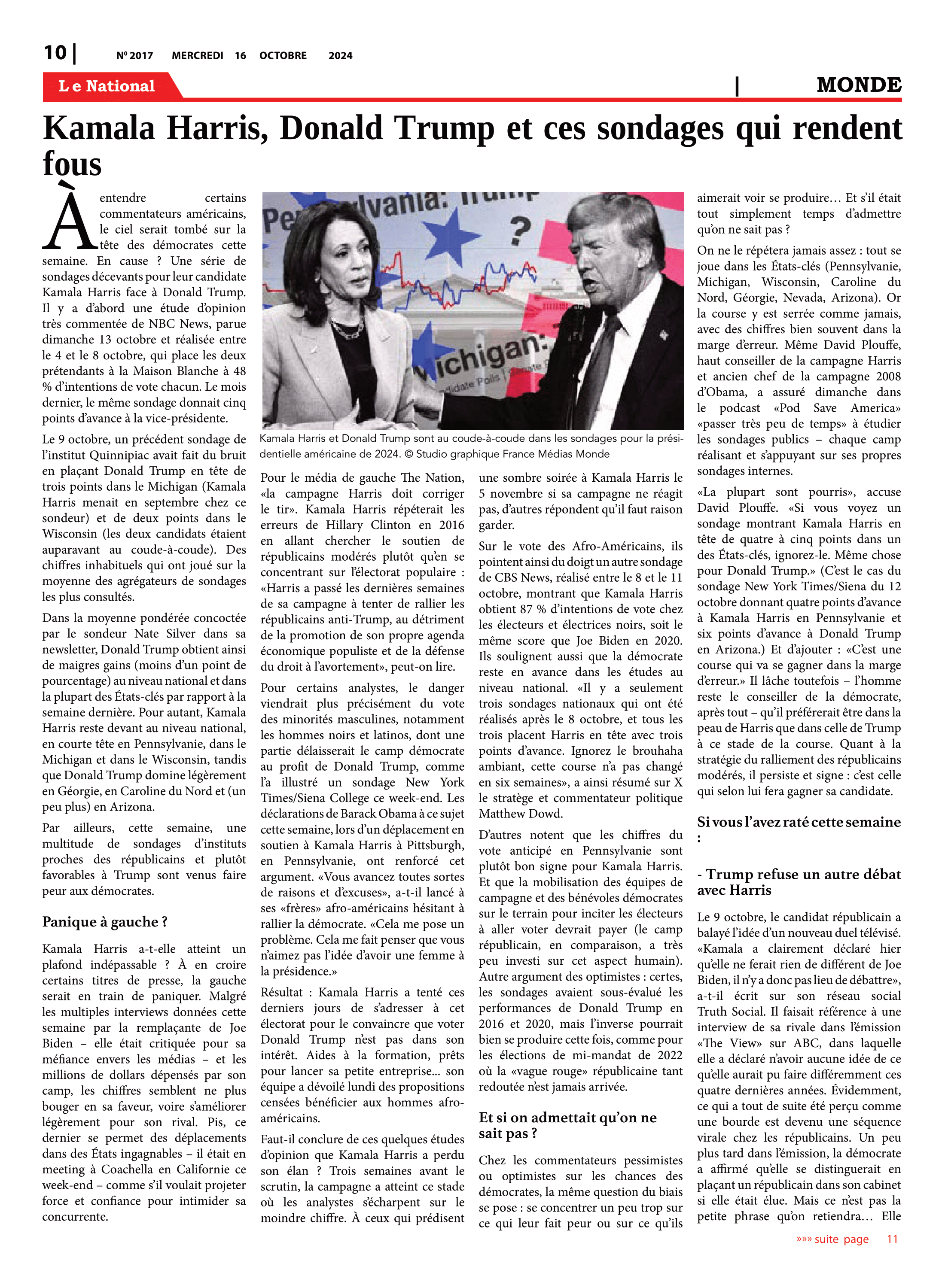 Page 10 de l'édition 2017