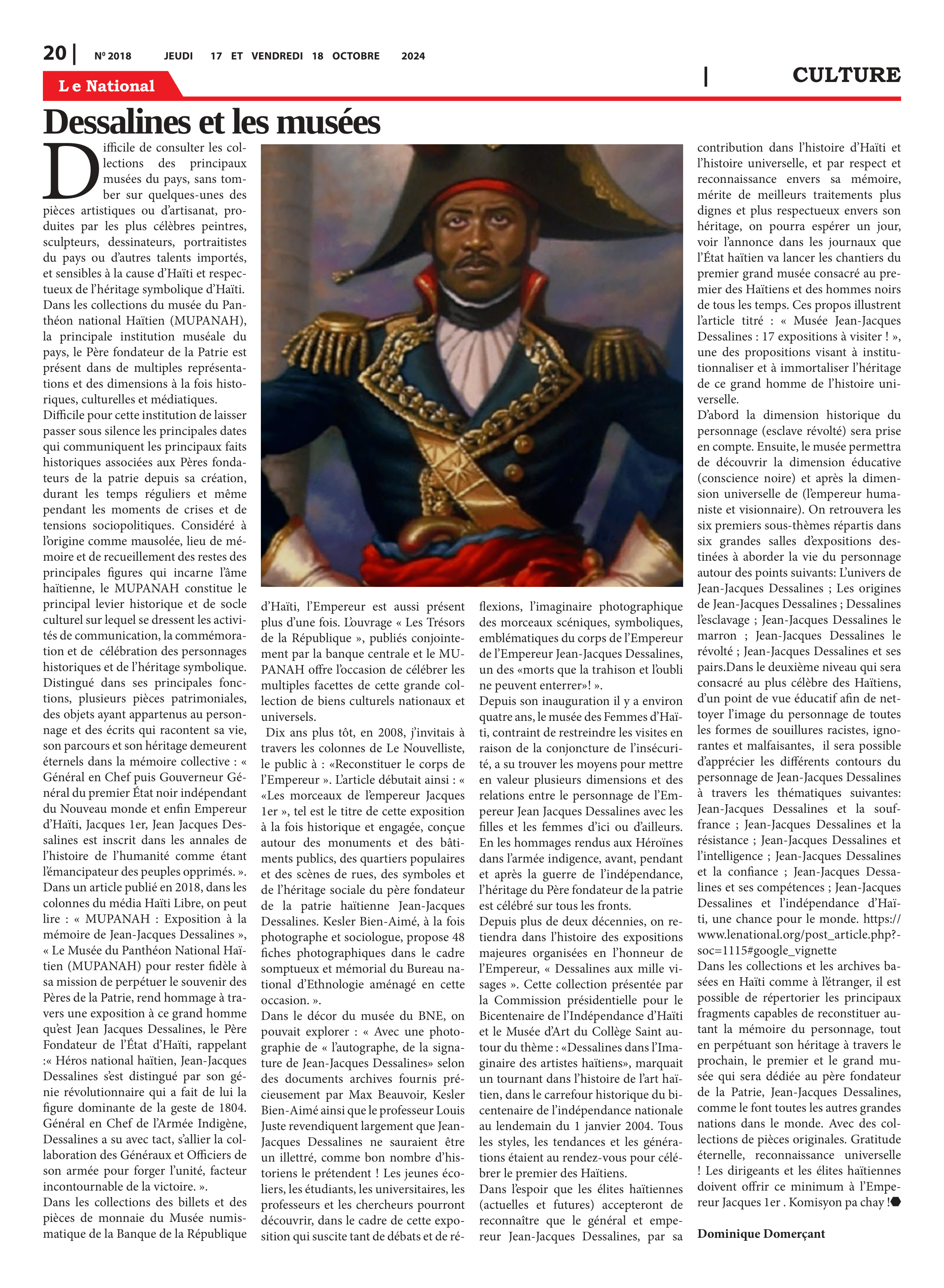 Page 20 de l'édition 2018