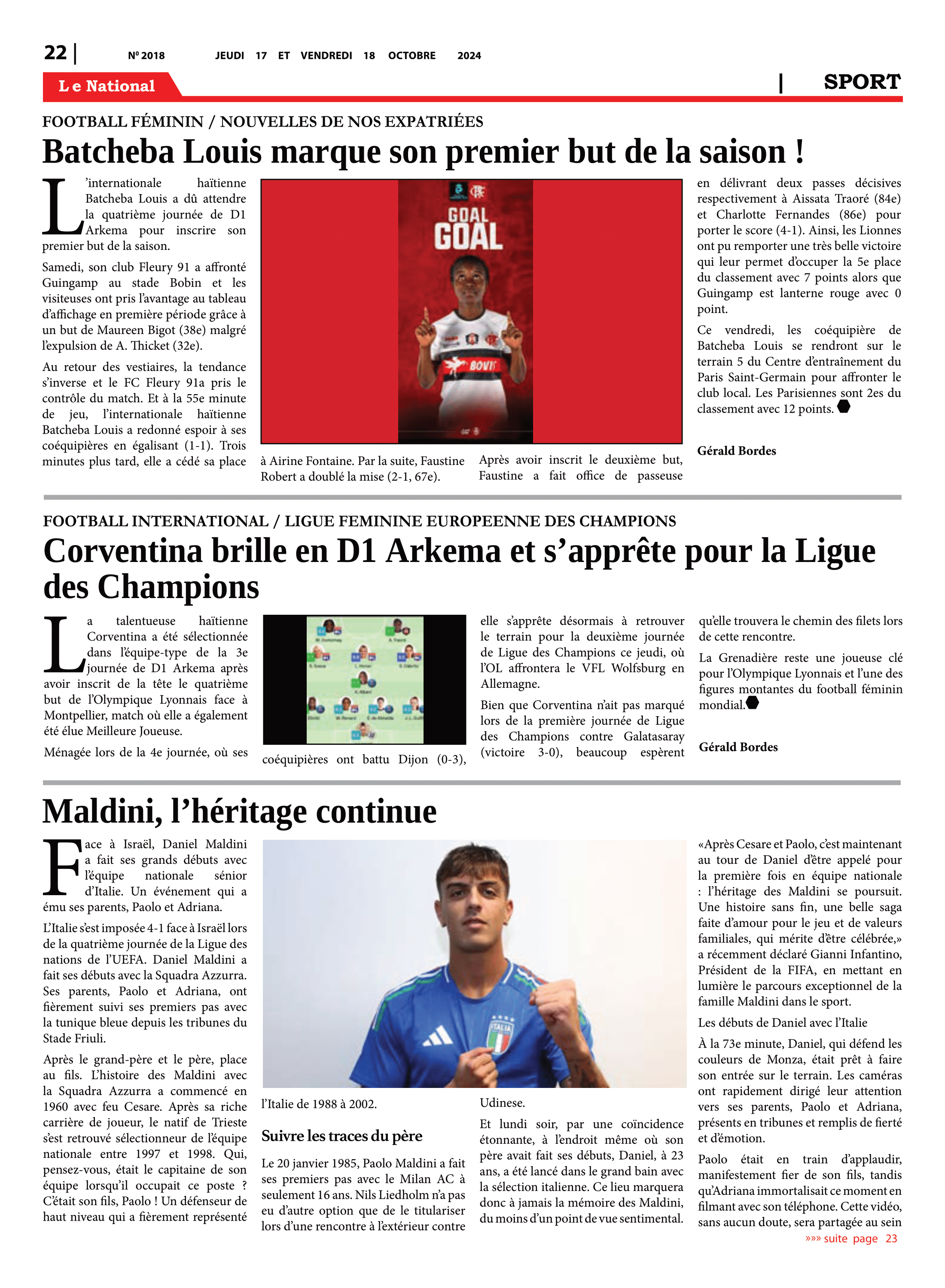 Page 22 de l'édition 2018