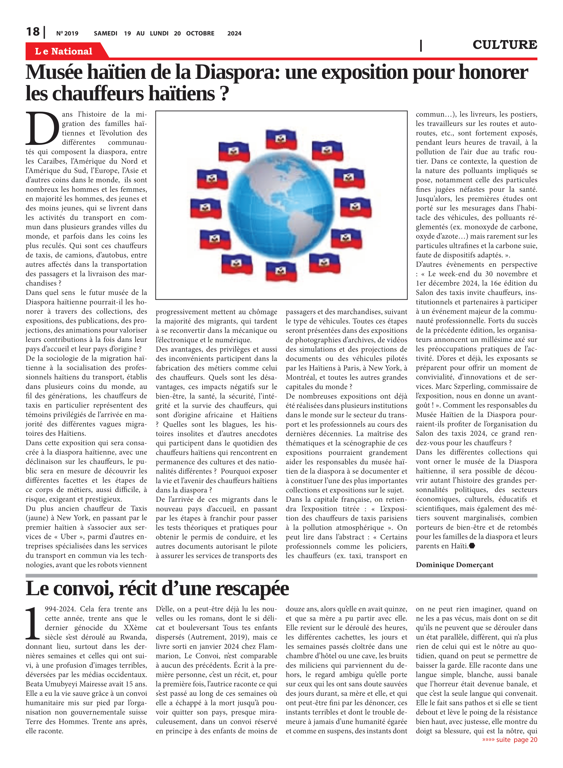 Page 18 de l'édition 2019