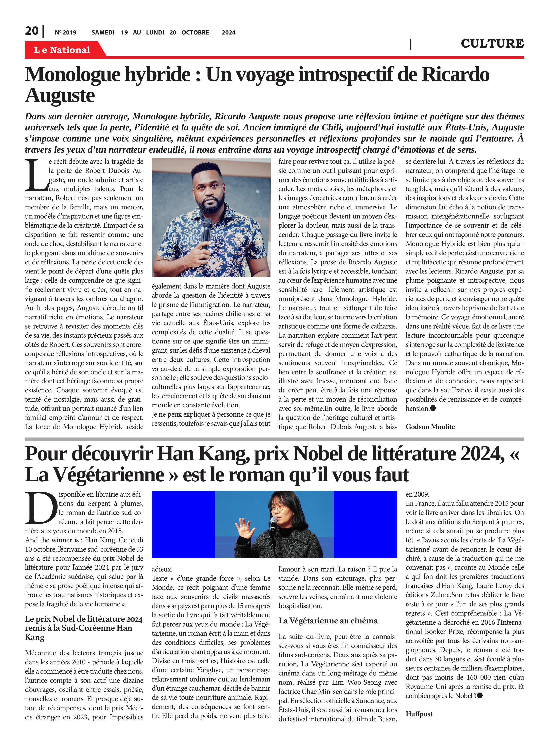 Page 20 de l'édition 2019