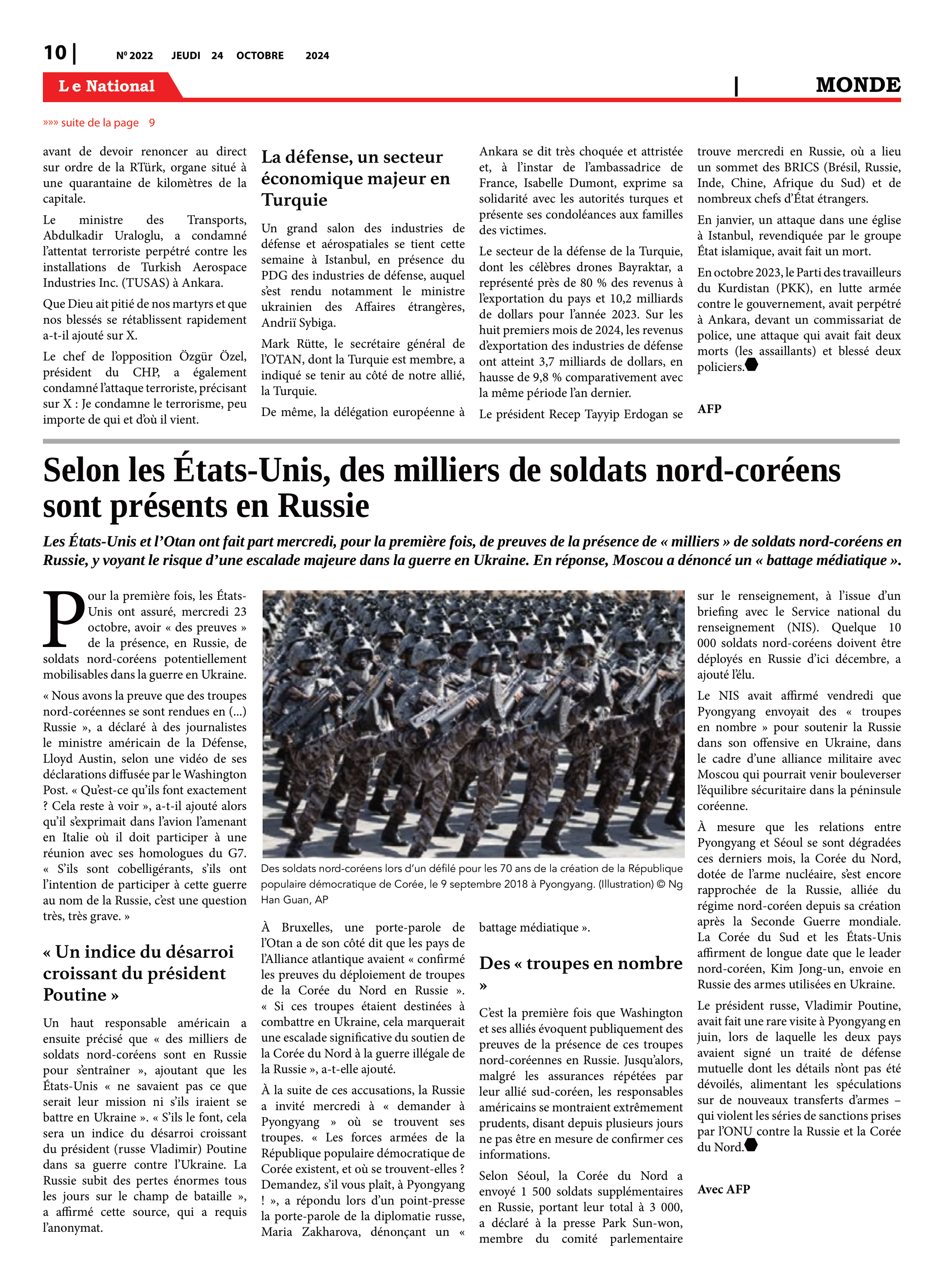 Page 10 de l'édition 2022